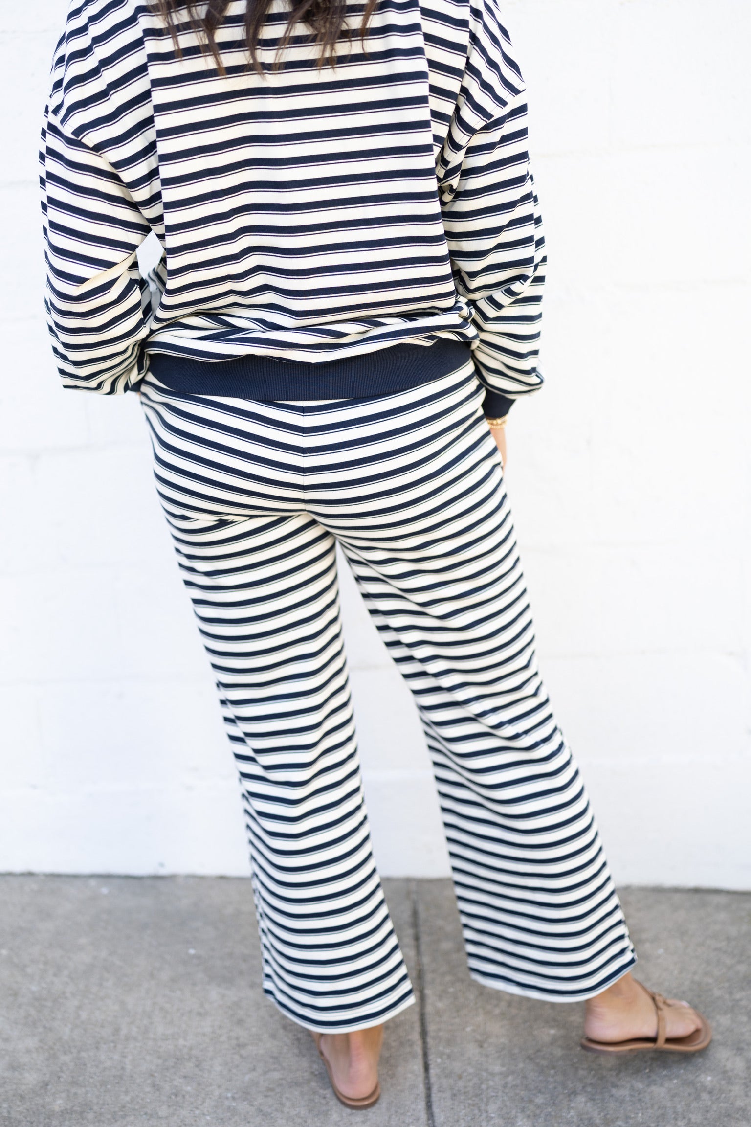 Navy Stripe Pants