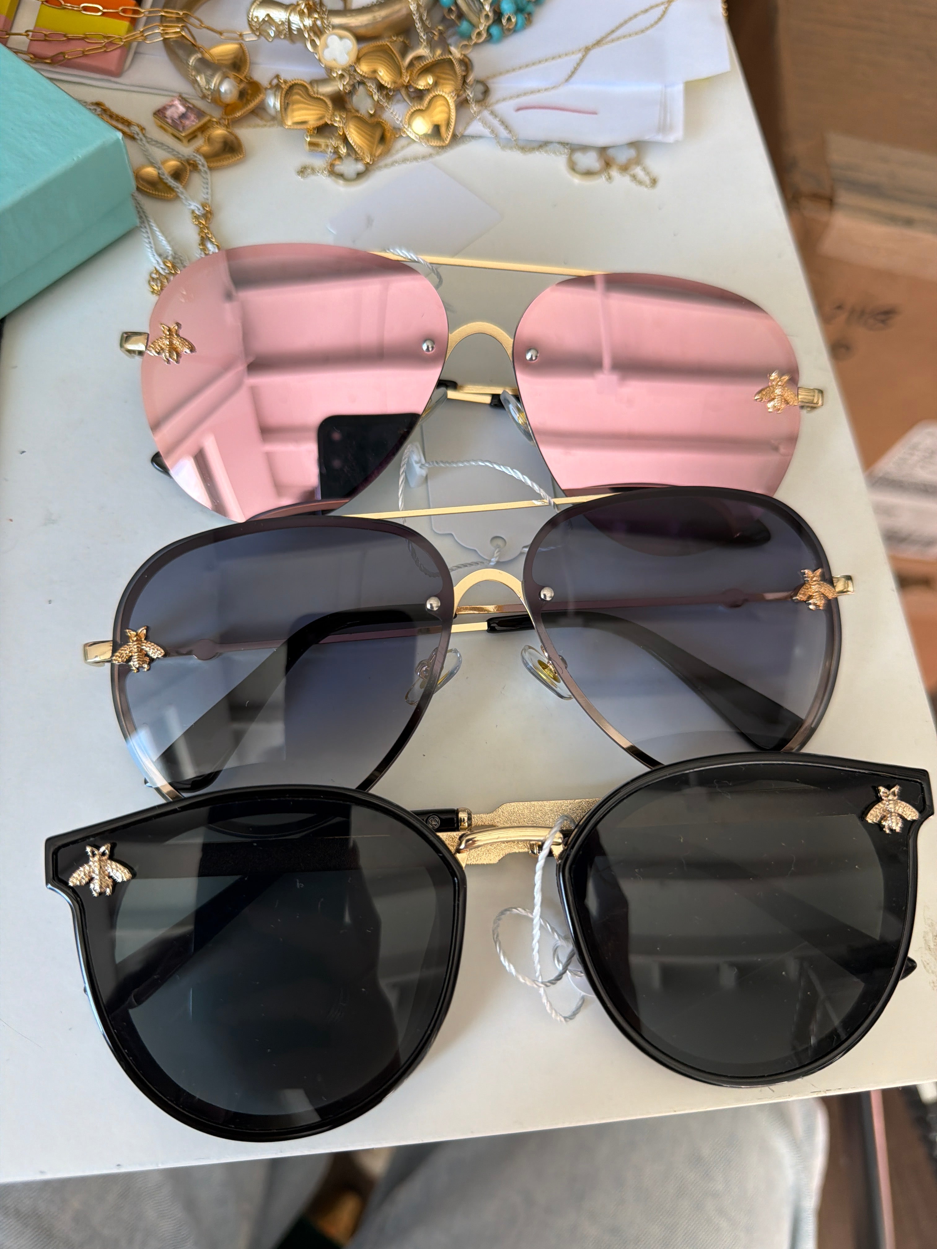 Gold Bee Sunglasses