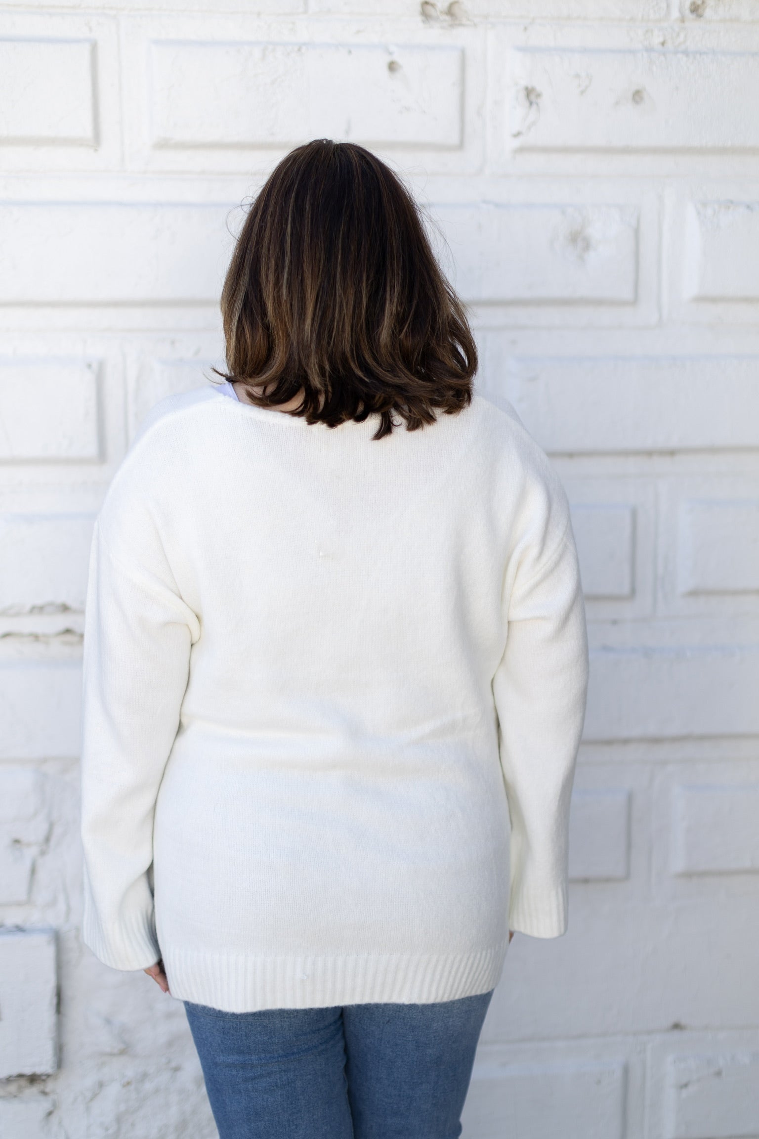 Cream Modern Sweater