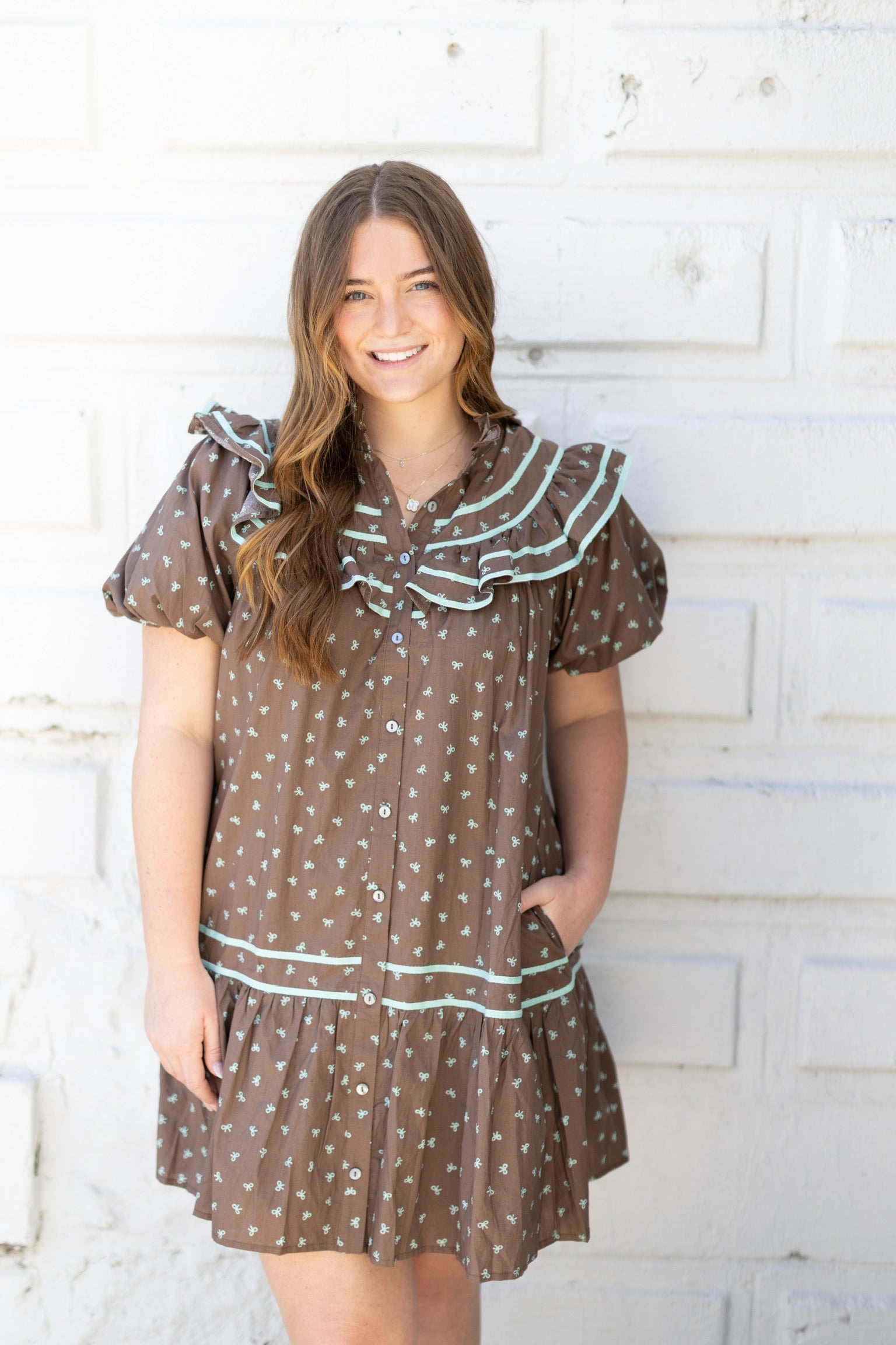 Chocolate Bow Dress