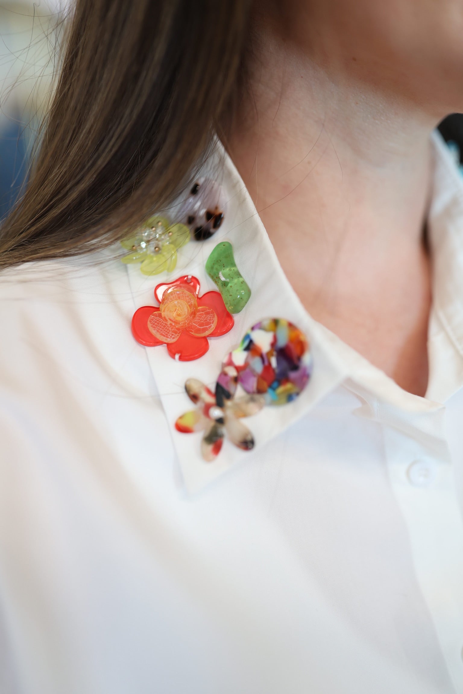Flower Power Poplin Top
