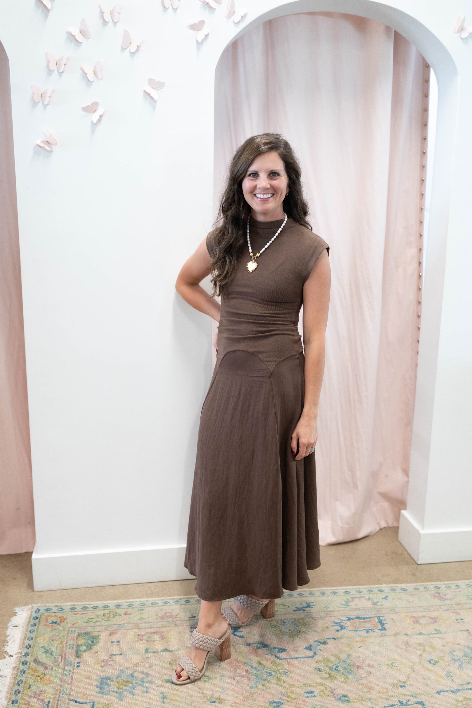 Chestnut Liora Midi Dress