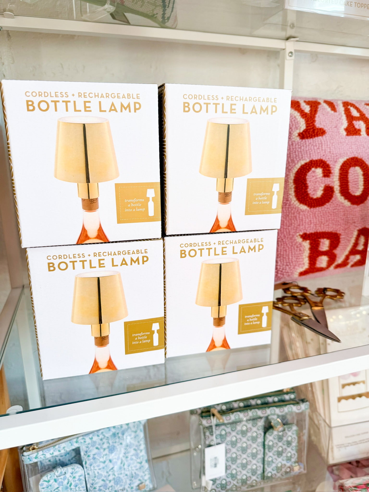 LED Gold Lamp Bottle Stopper