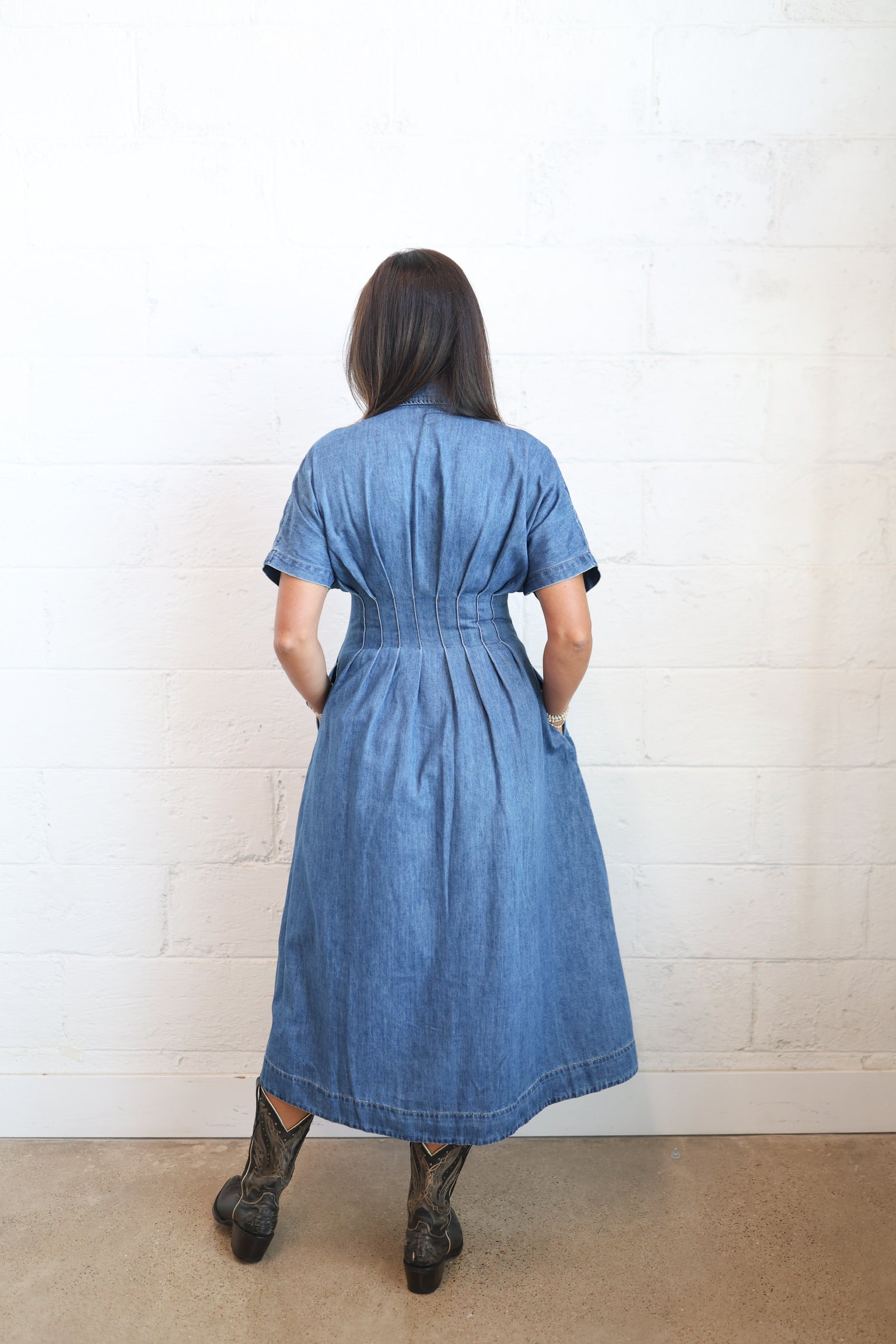 Harlow Denim Maxi Dress