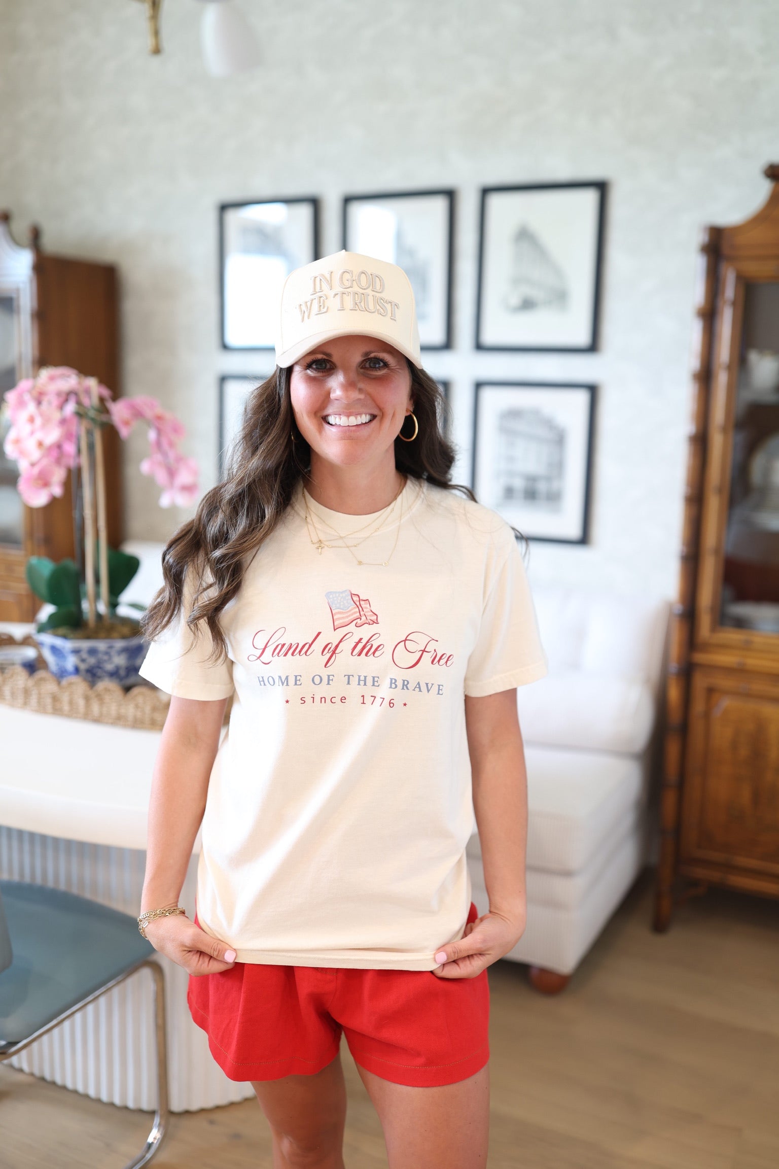Land of the Free Watercolor Tee