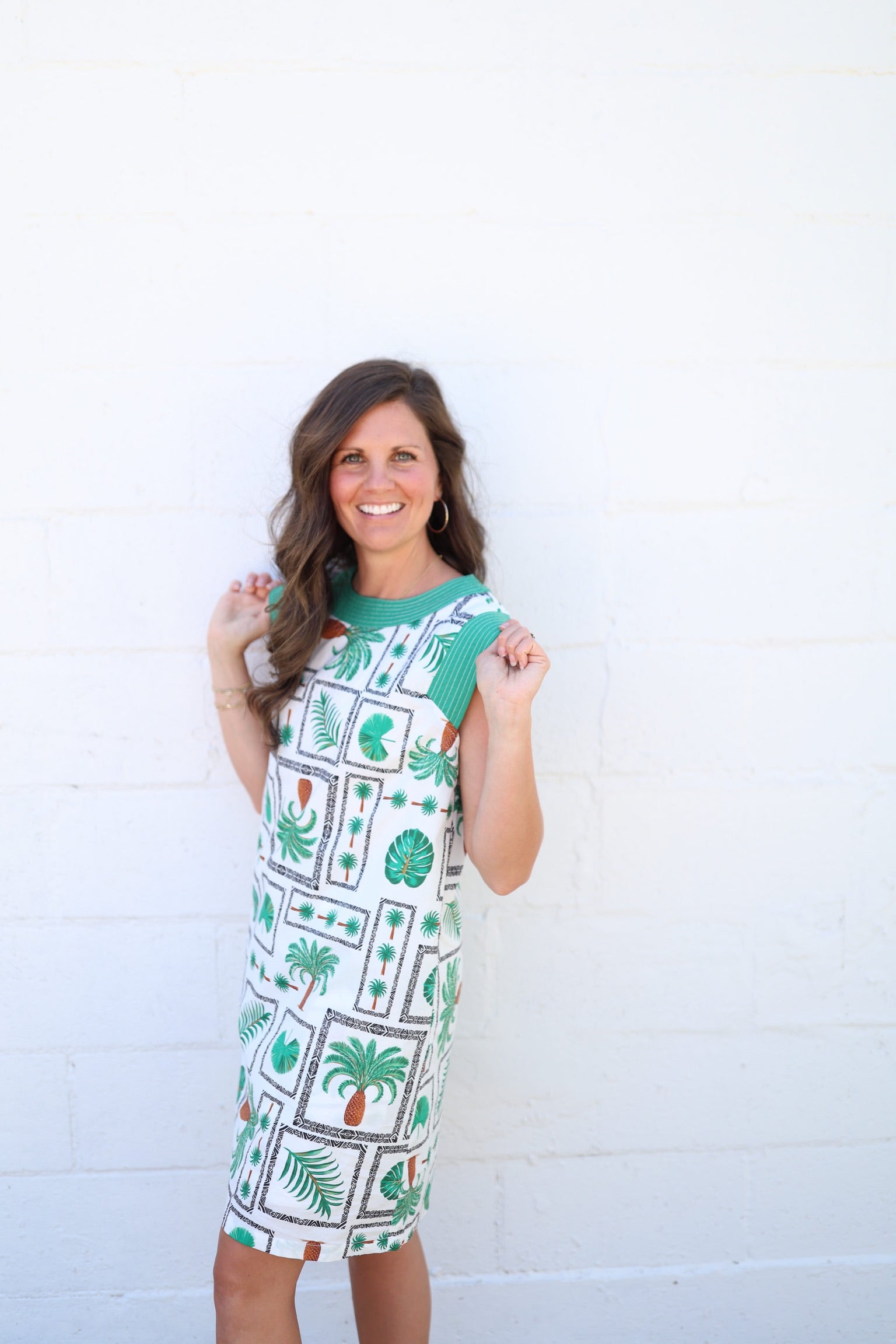 Portia Palm Mini Dress