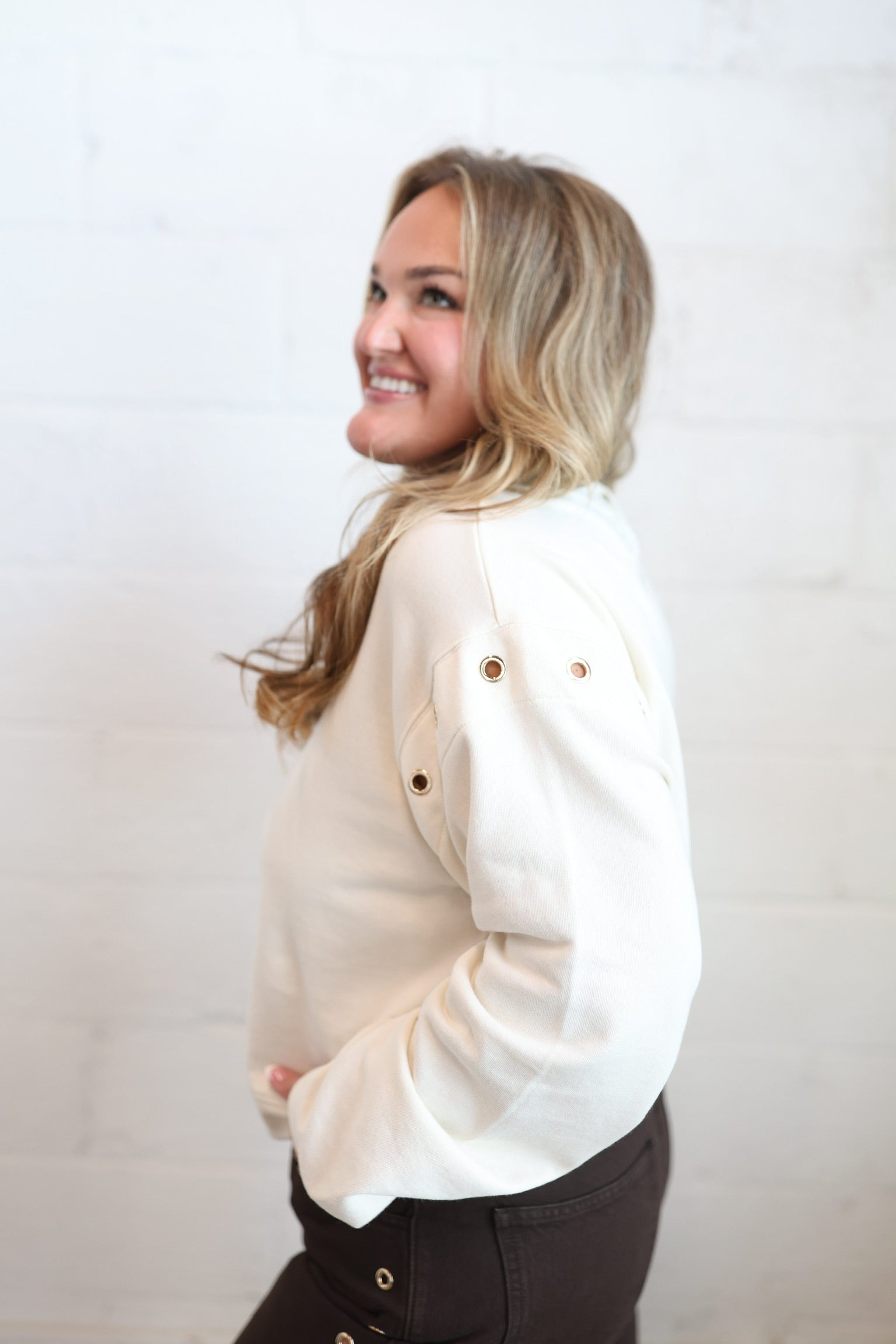 Sandstone Axel Grommet Sweatshirt