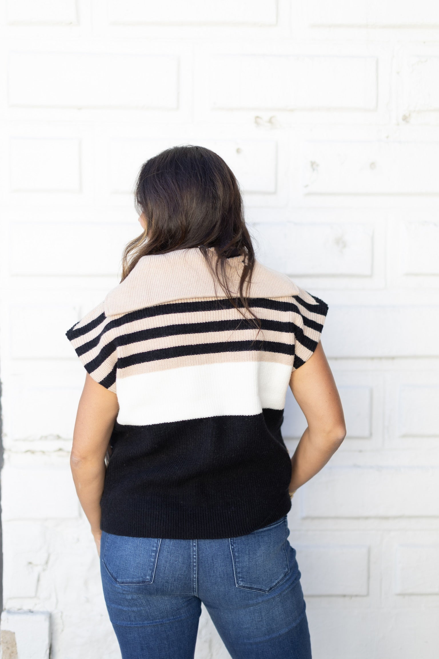 Millie Color Block Sweater Vest