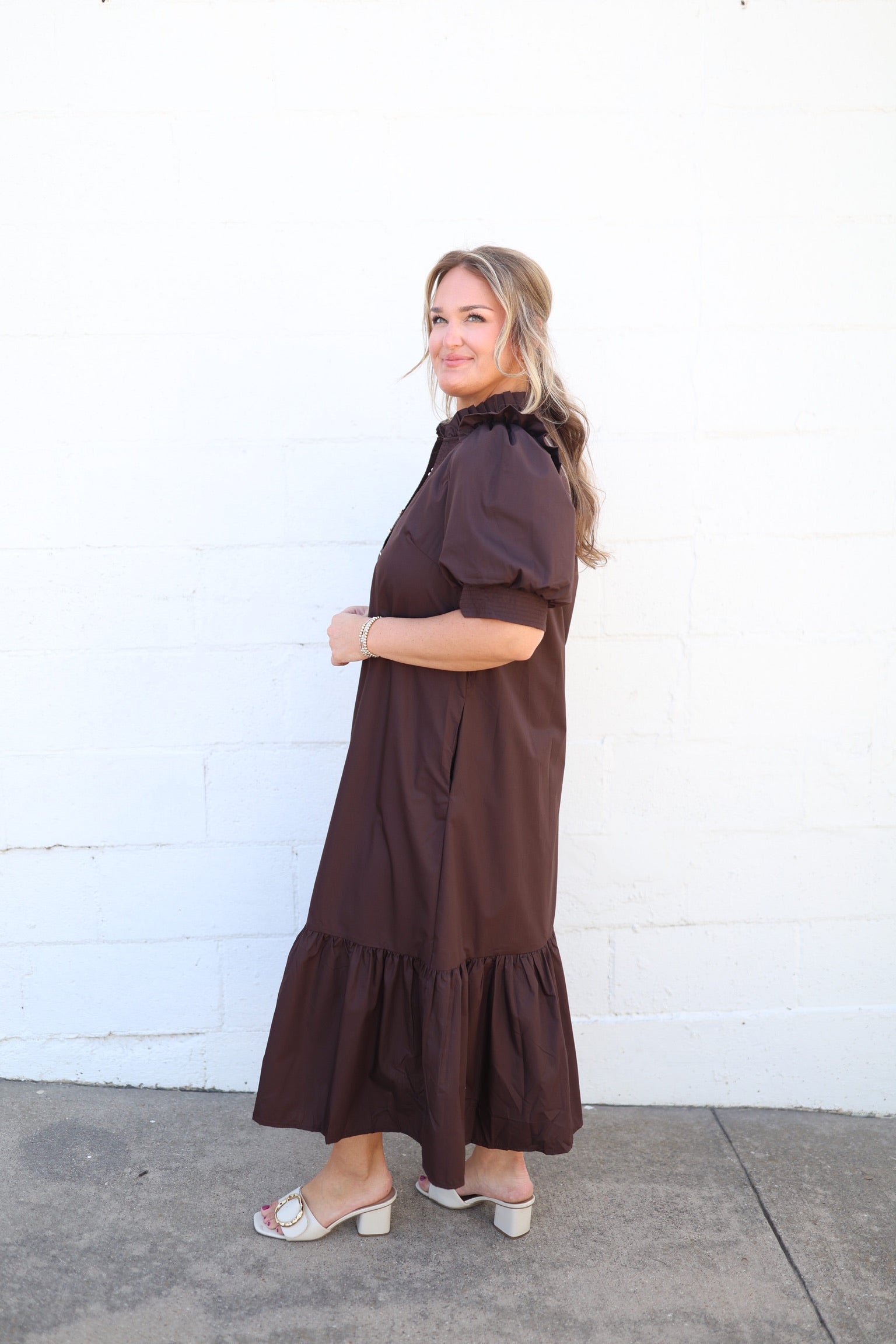Ellis Espresso Maxi Dress