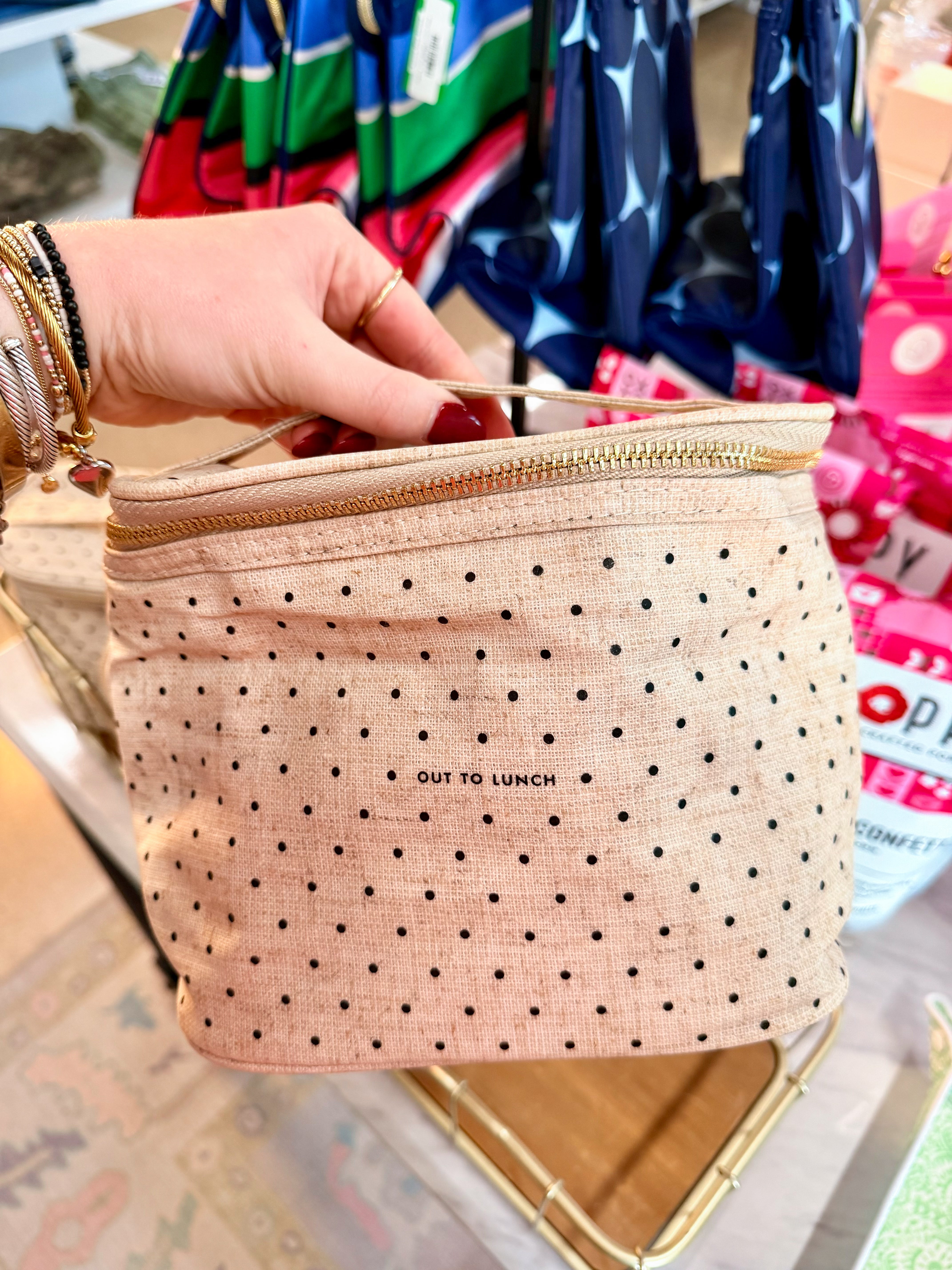 Deco Dots (Out To Lunch) Lunch Tote