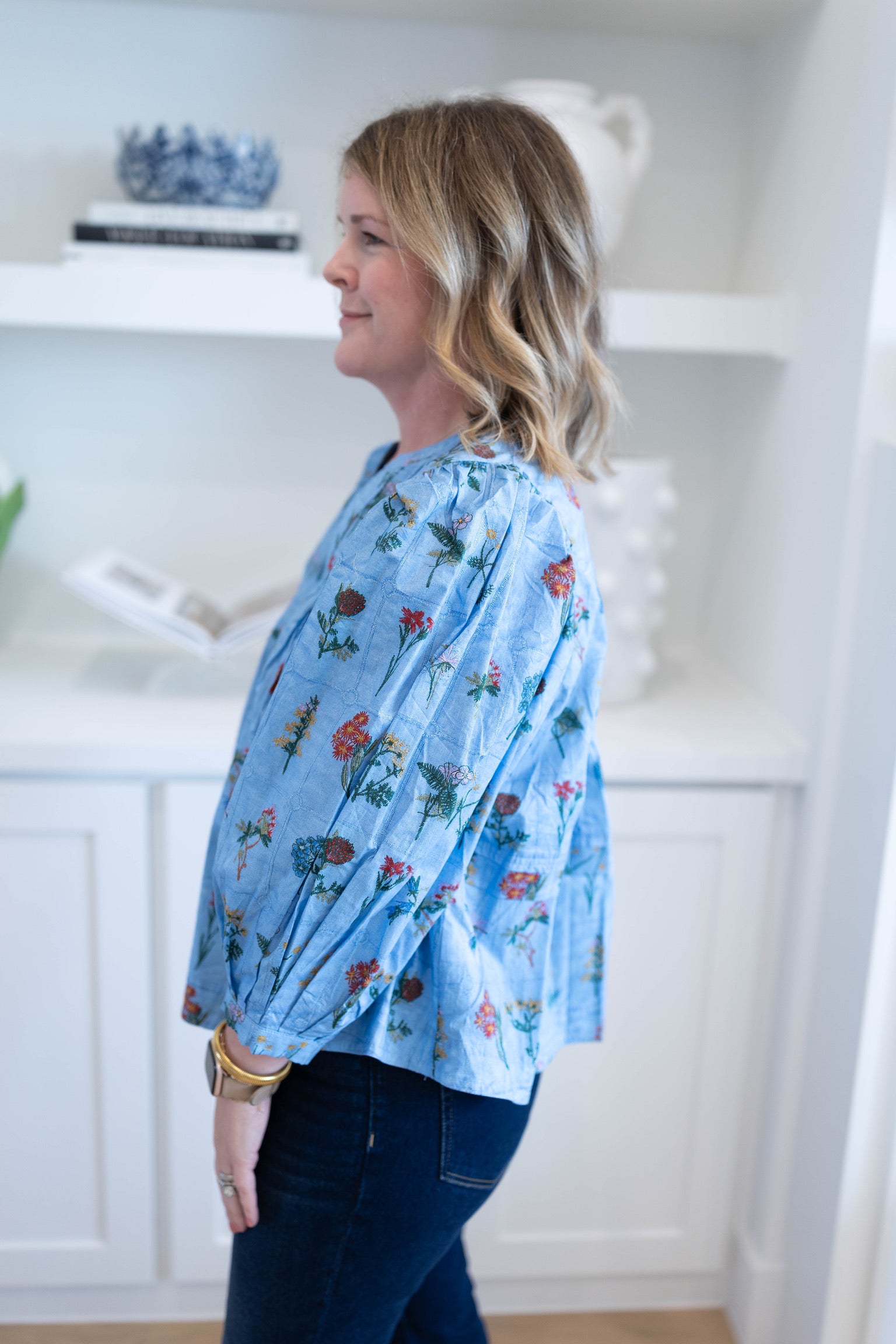 Magnolia Floral Blouse