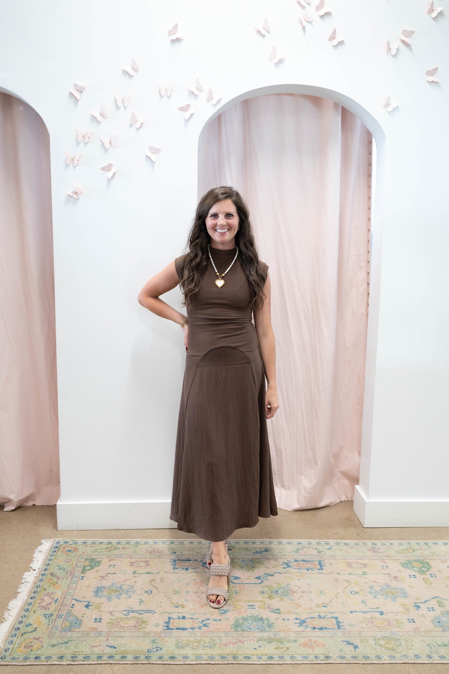 Chestnut Liora Midi Dress