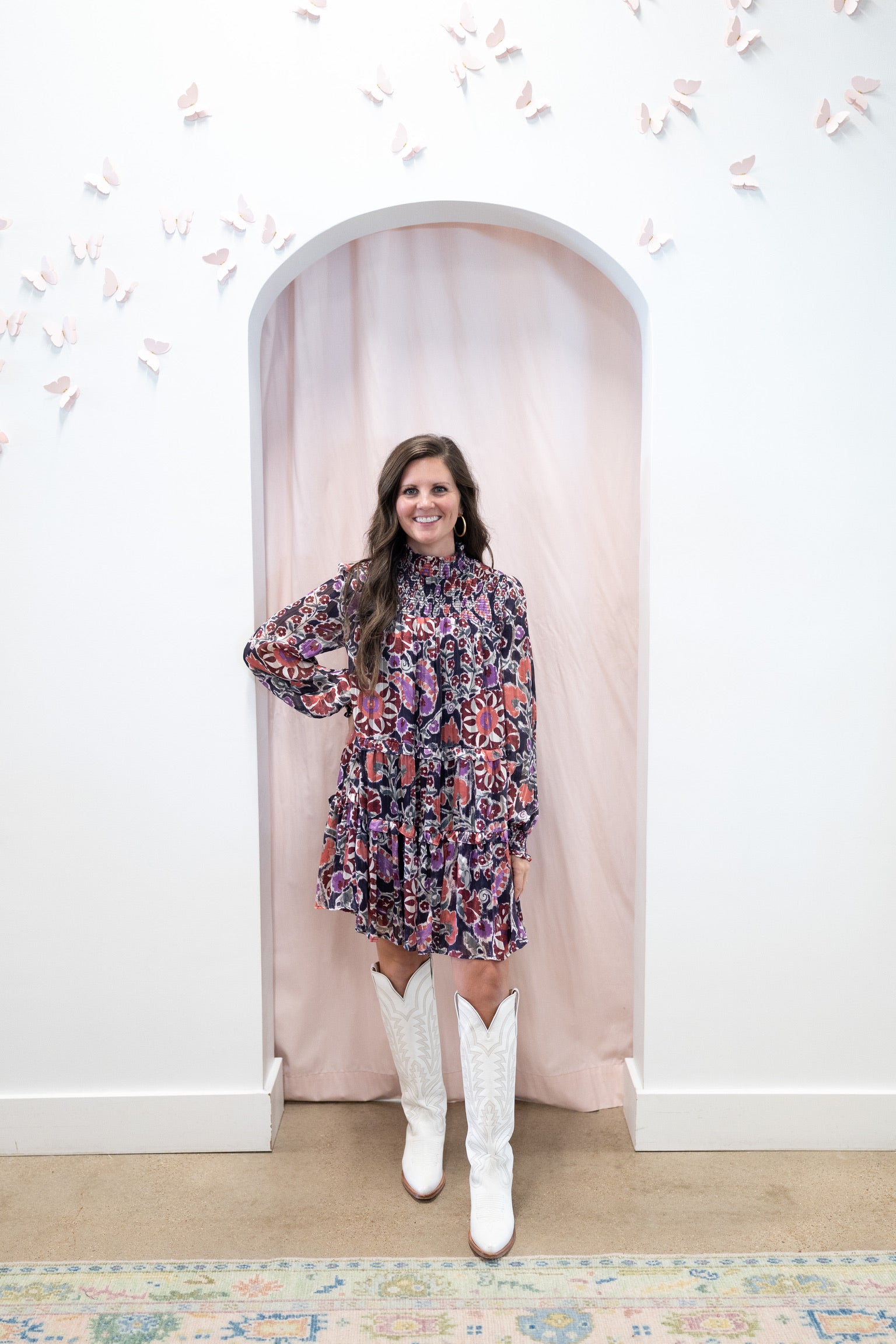 Floral Smocked Dress