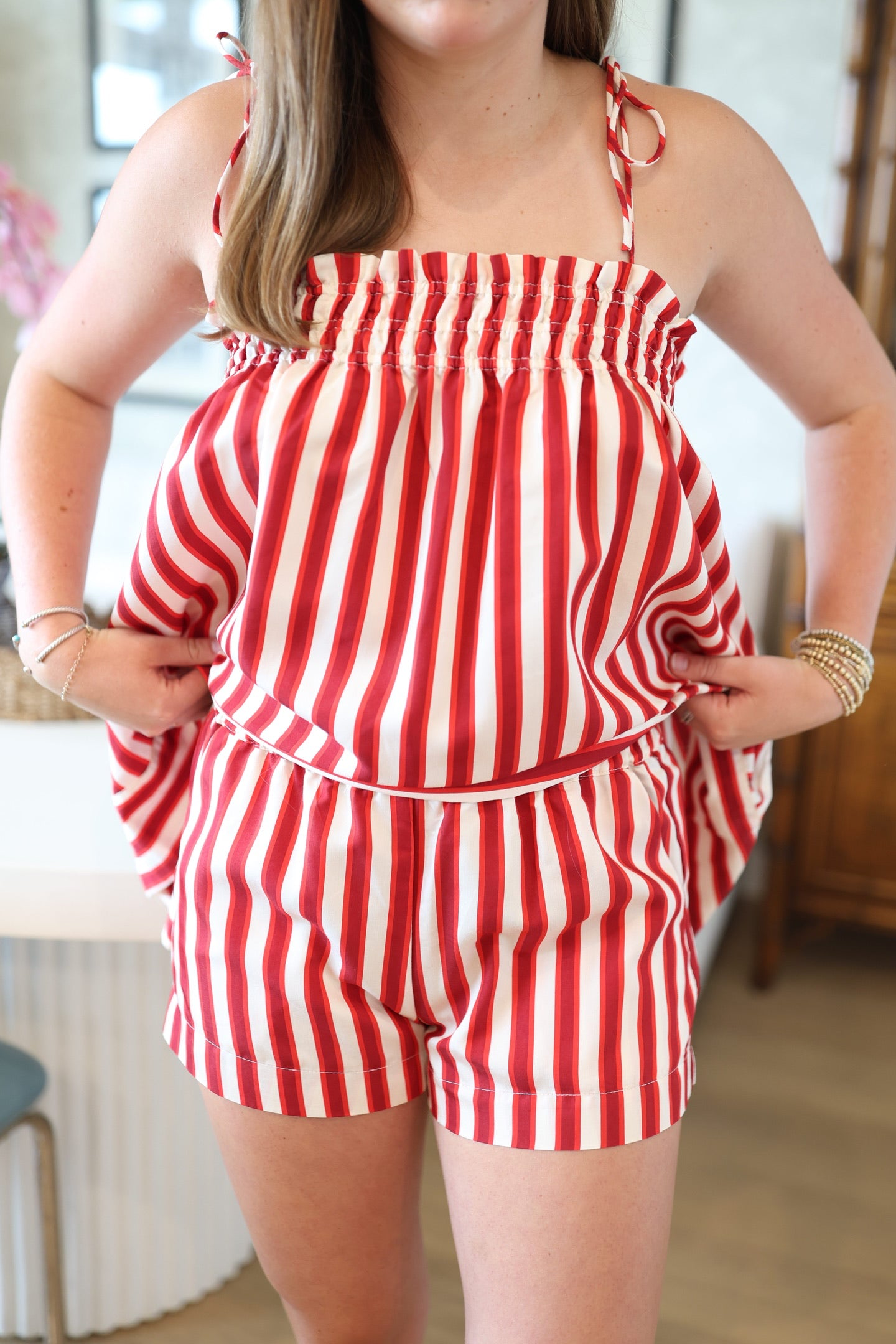 Arlette Striped Shorts