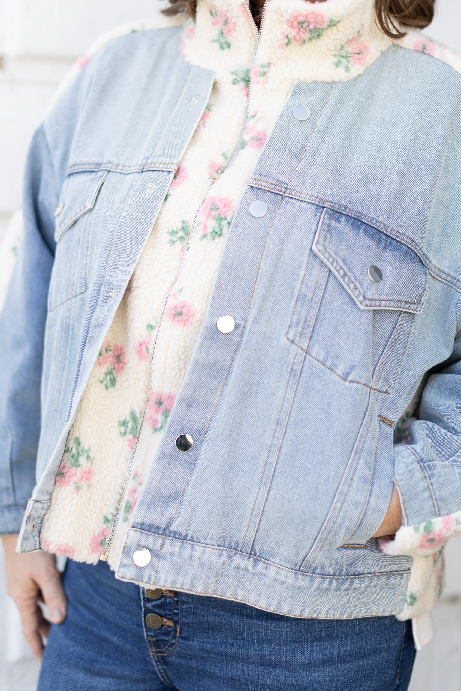 Floral Denim Jacket