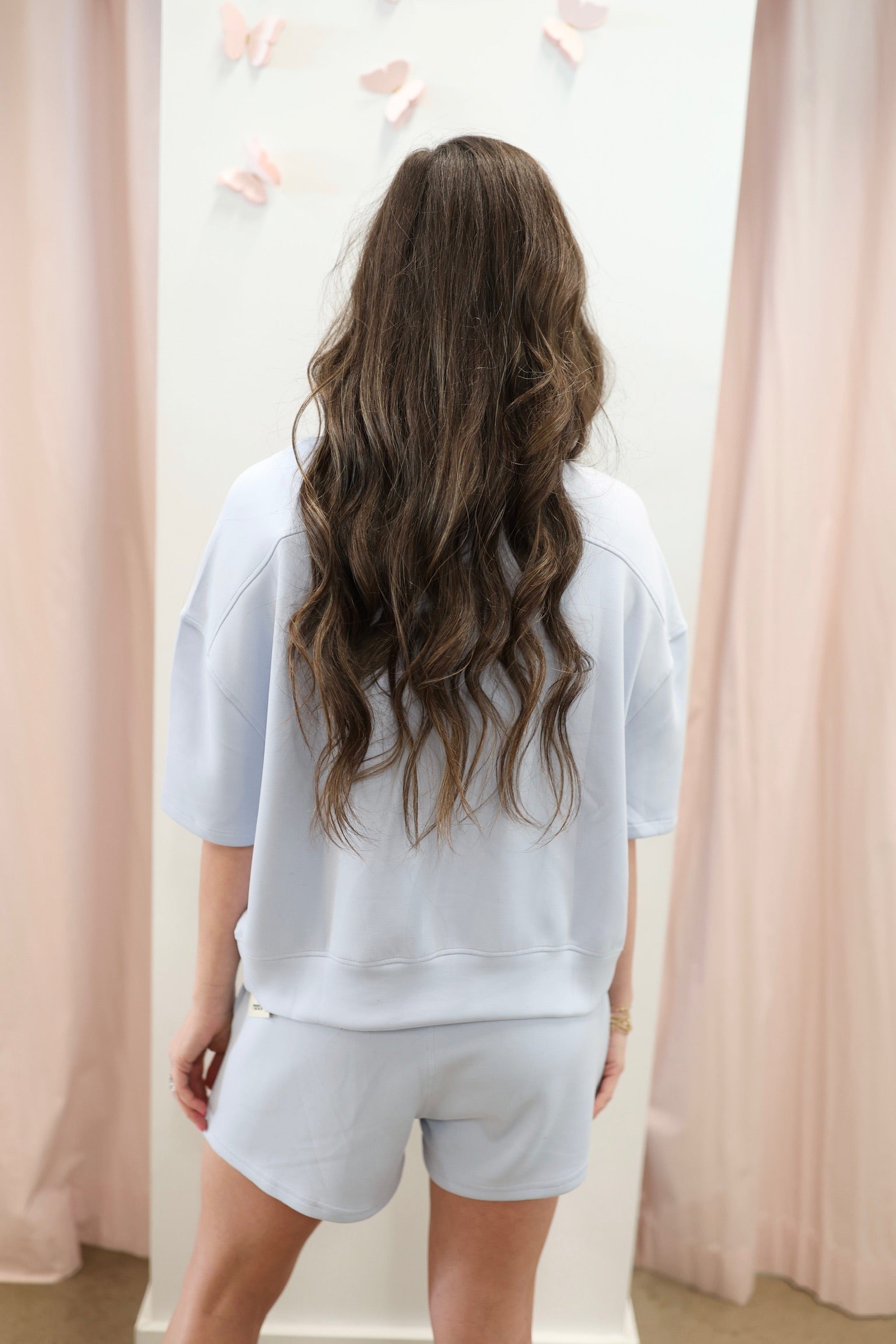 Light Blue Scuba Shorts