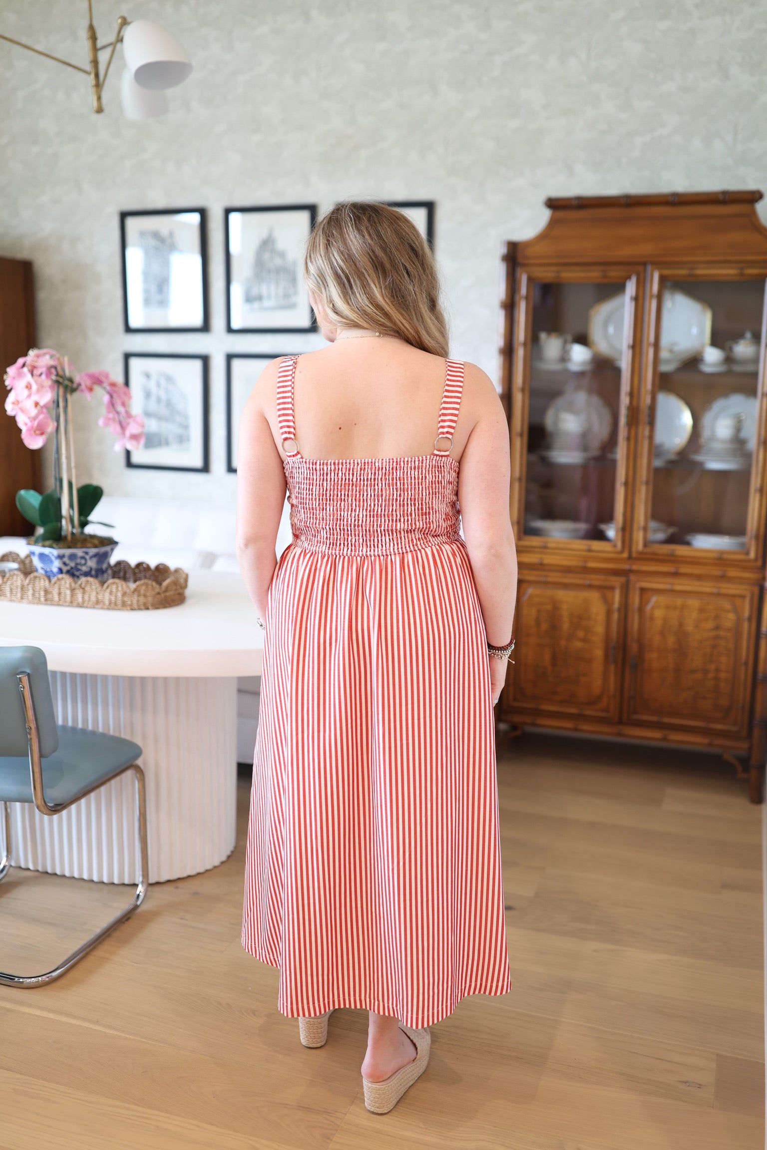 Stripe Patch Pocket Sundress