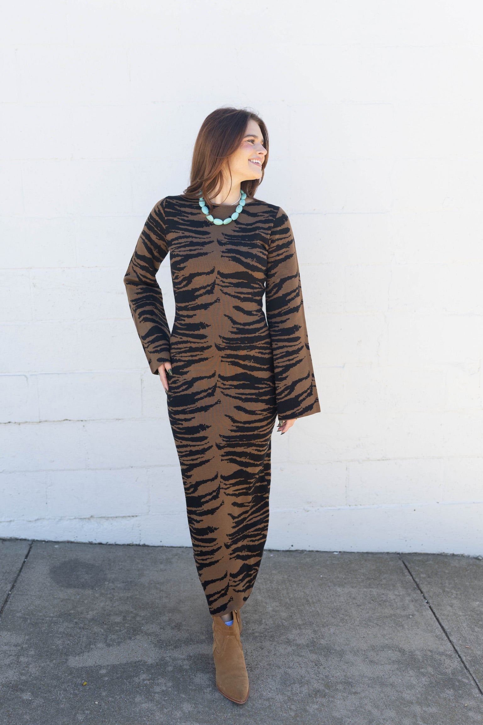Madison Animal Print Maxi Dress