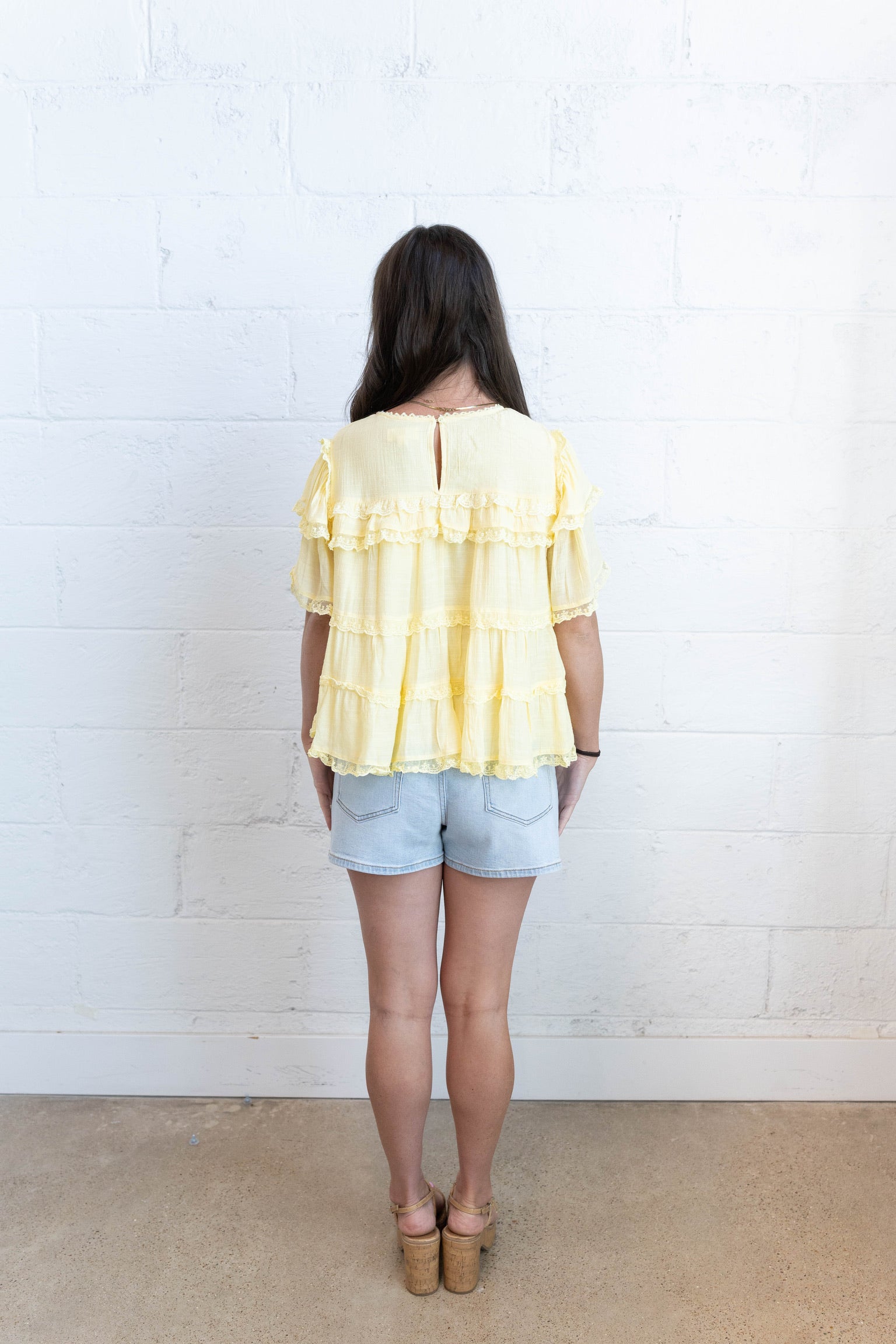 Butter Ruffle Blouse