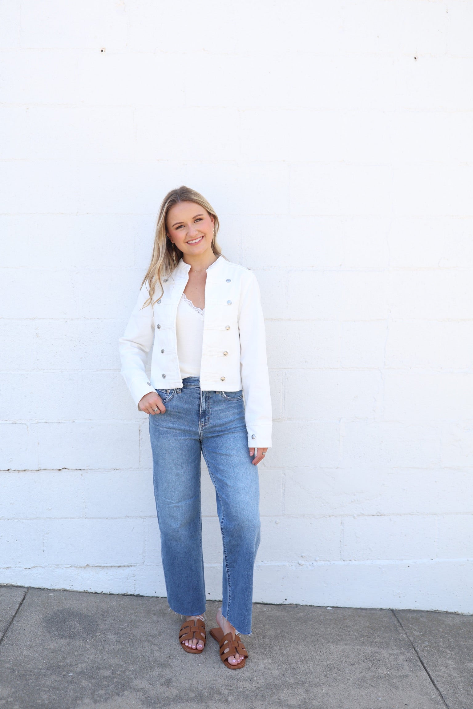 Taylor White Denim Jacket
