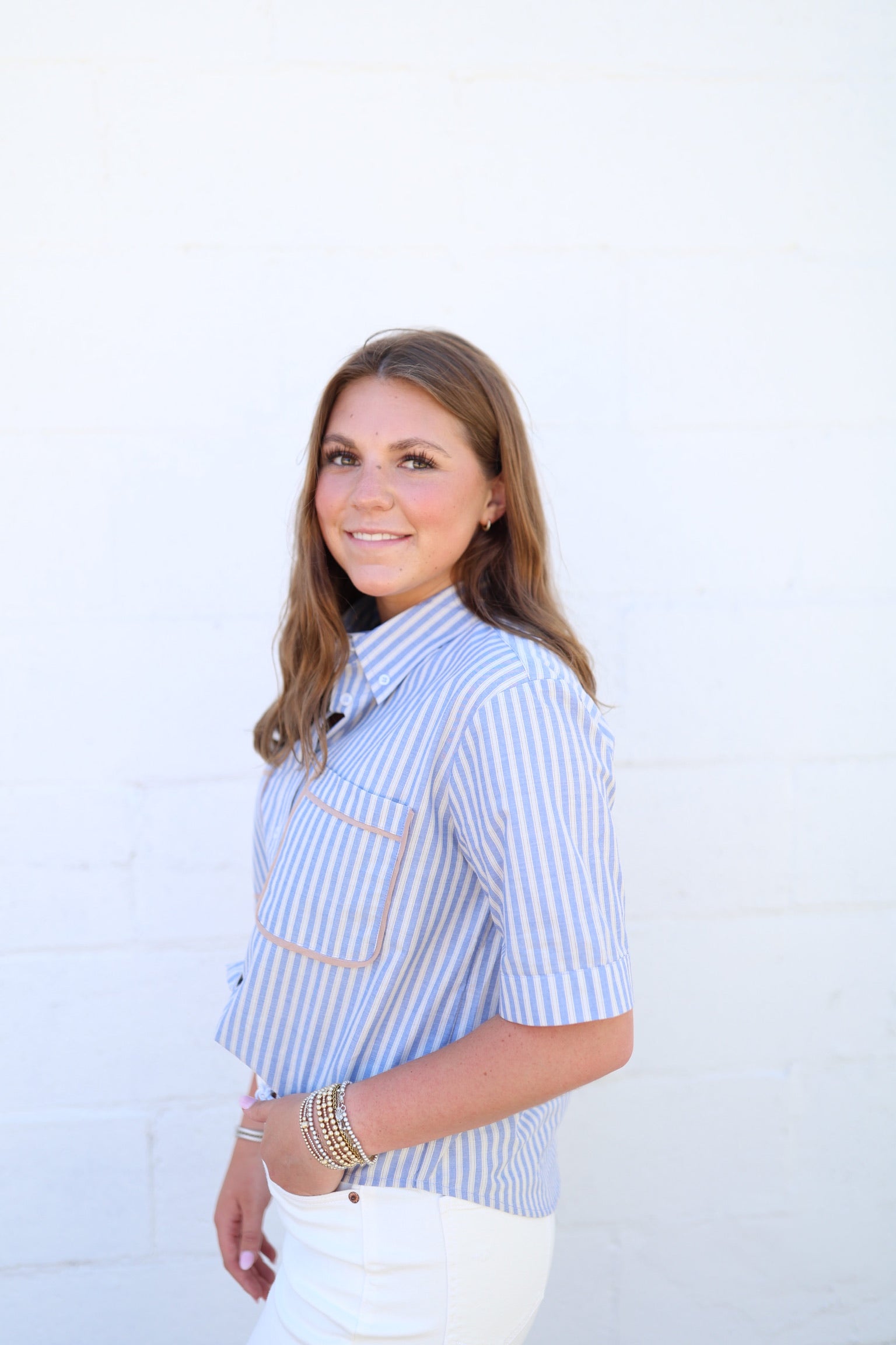 Stripe Pocket Camp Top