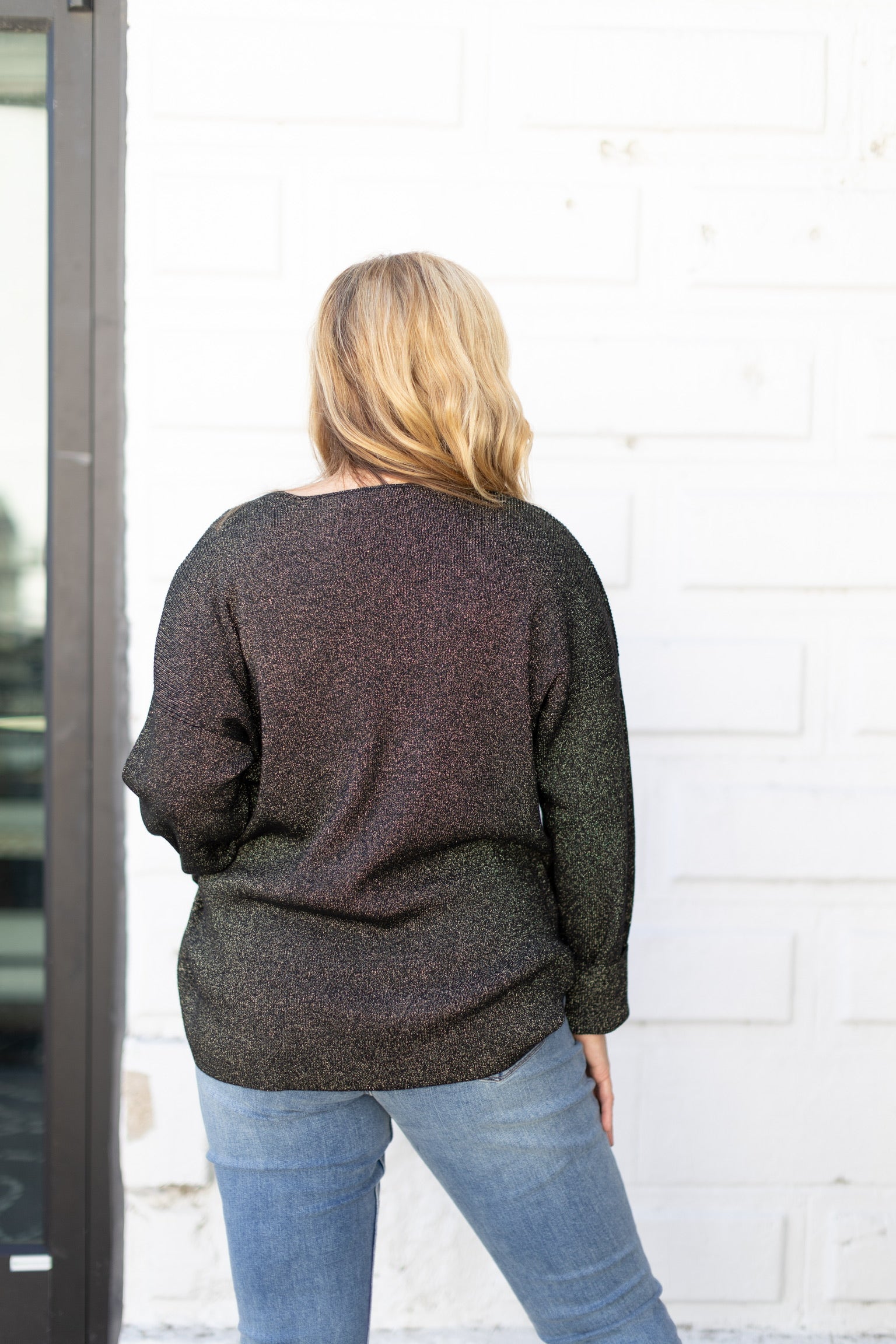 Goldie Sparkle V-Neck Sweater