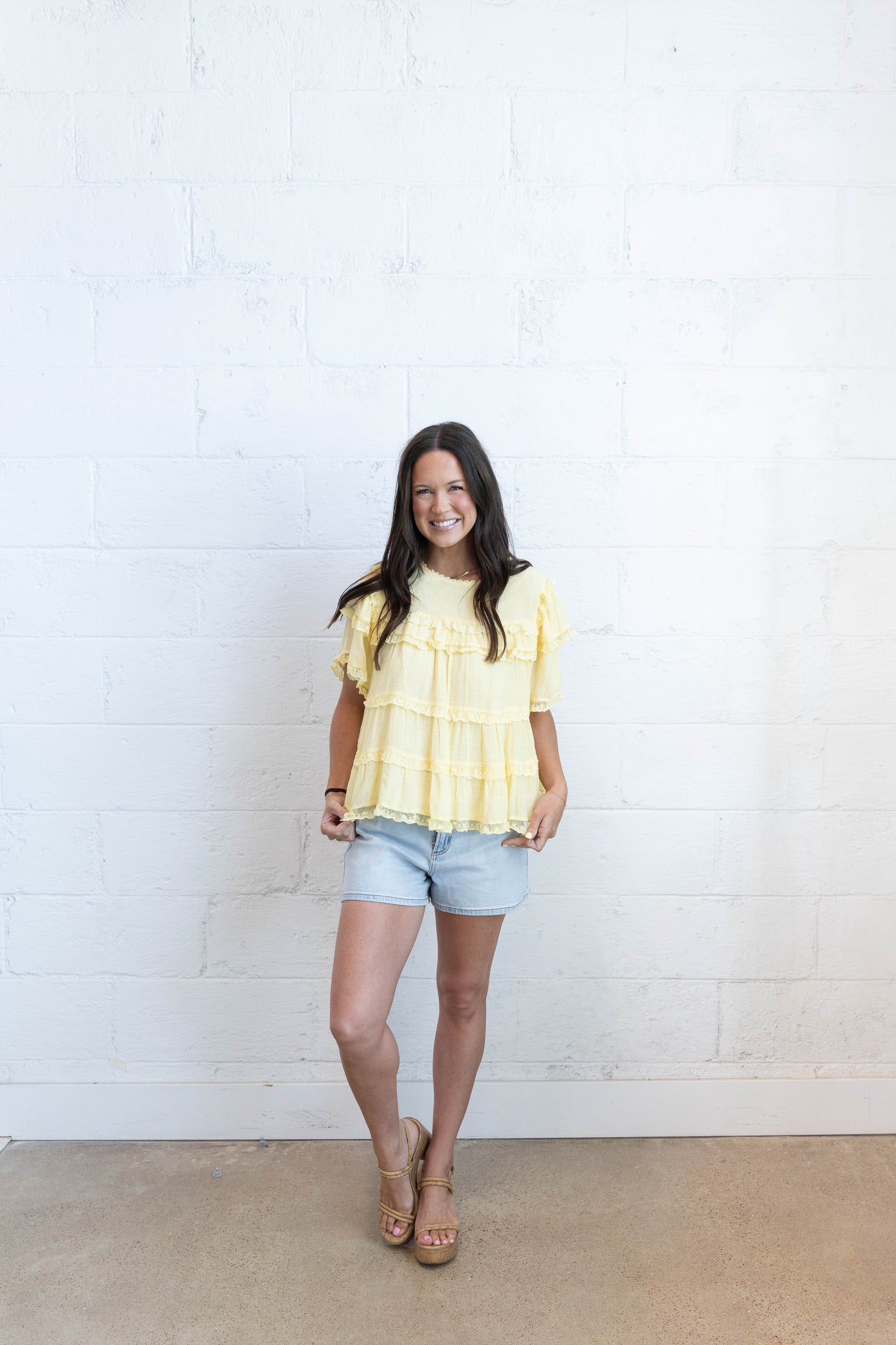 Butter Ruffle Blouse