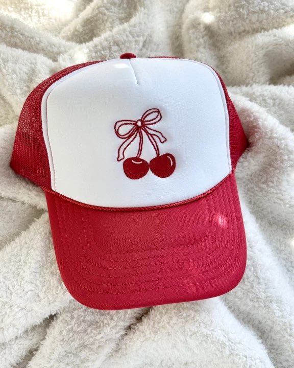 Cherry Red Trucker Hat