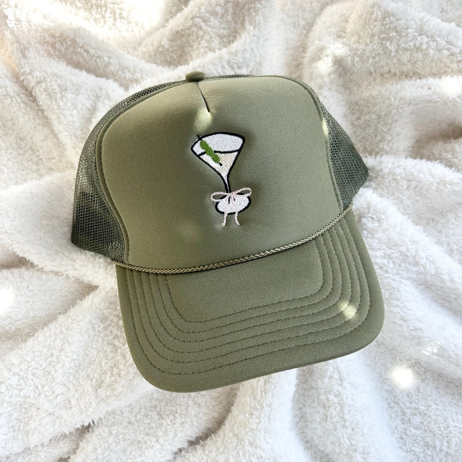 Olive Martini Trucker Hat