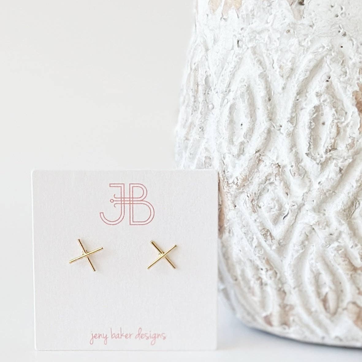 Criss Cross Studs | Jeny Baker Designs