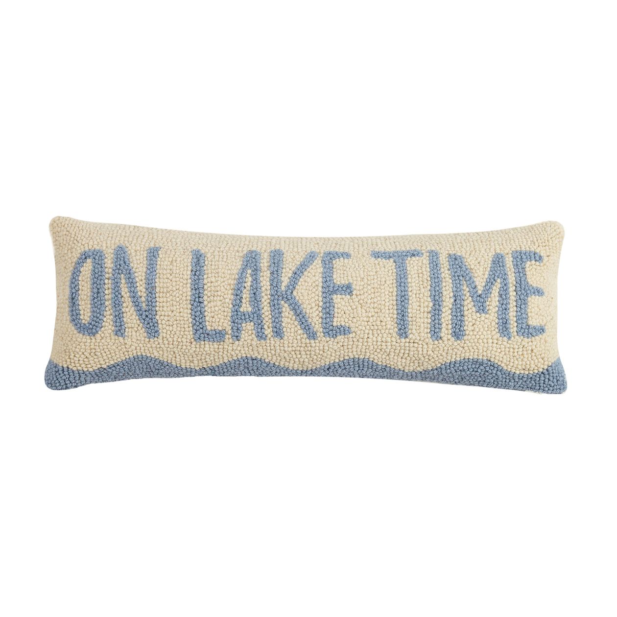 On Lake Time Hook Pillow
