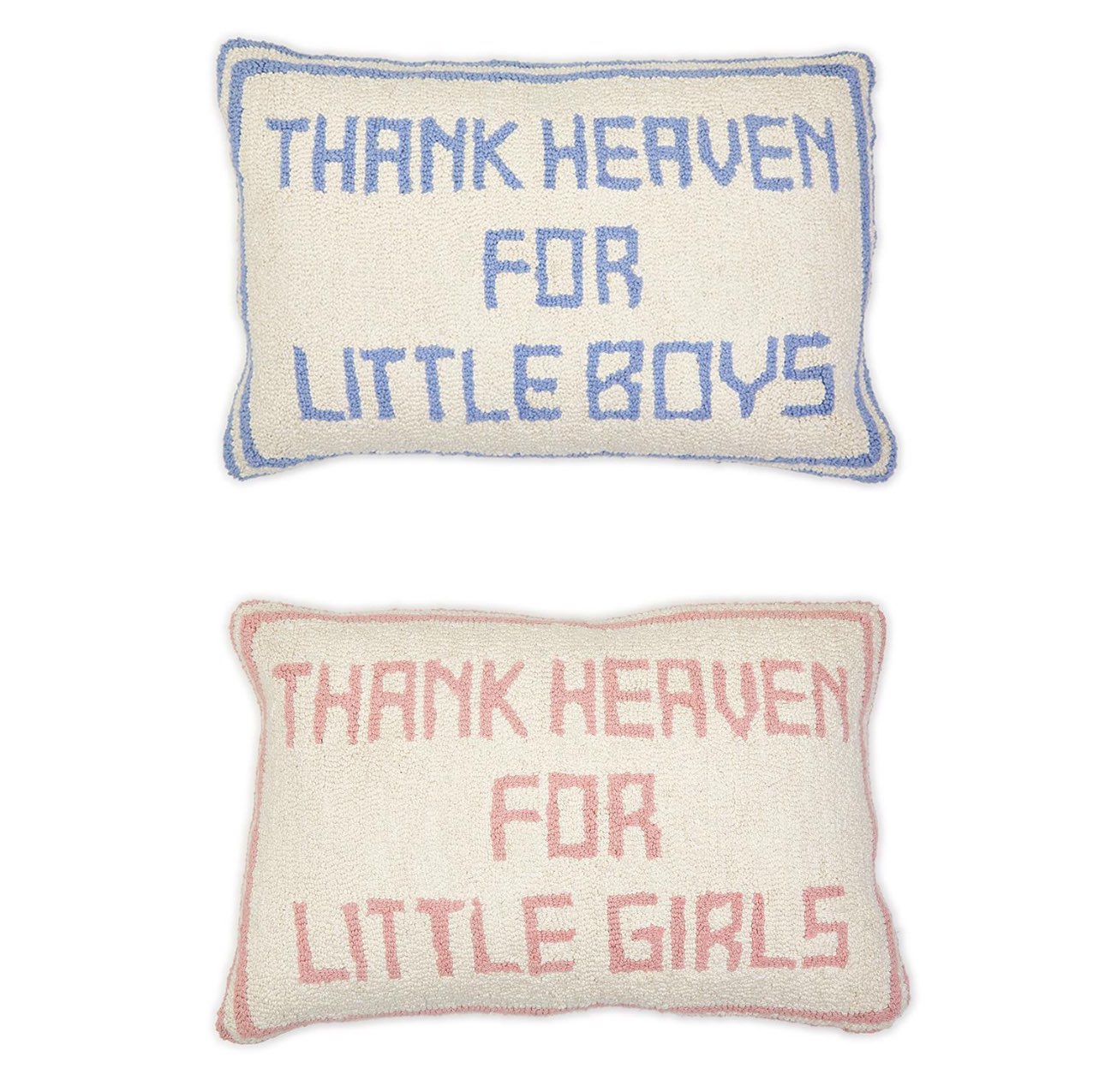 Thank Heaven Needlepoint Pillow