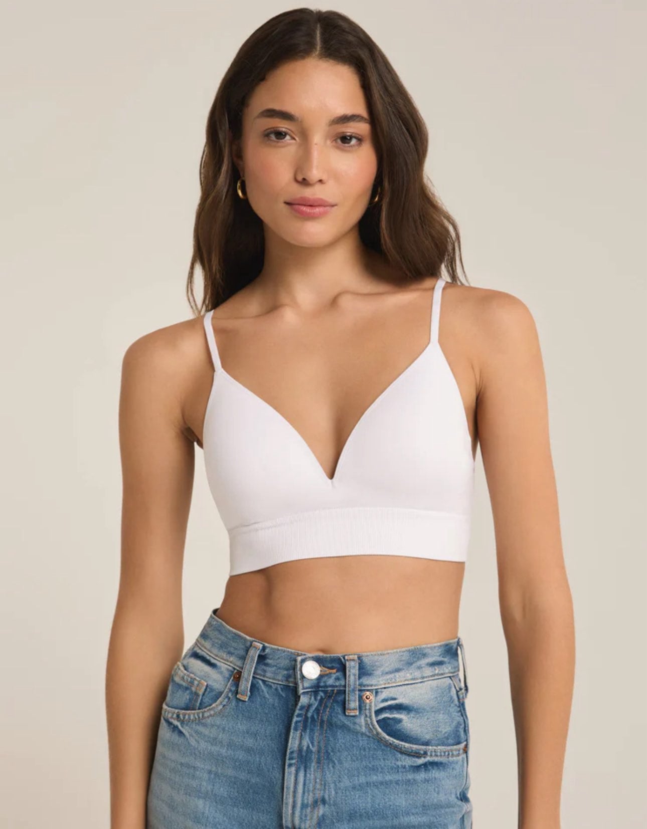 Sophia T-Shirt Bra White | Z Supply