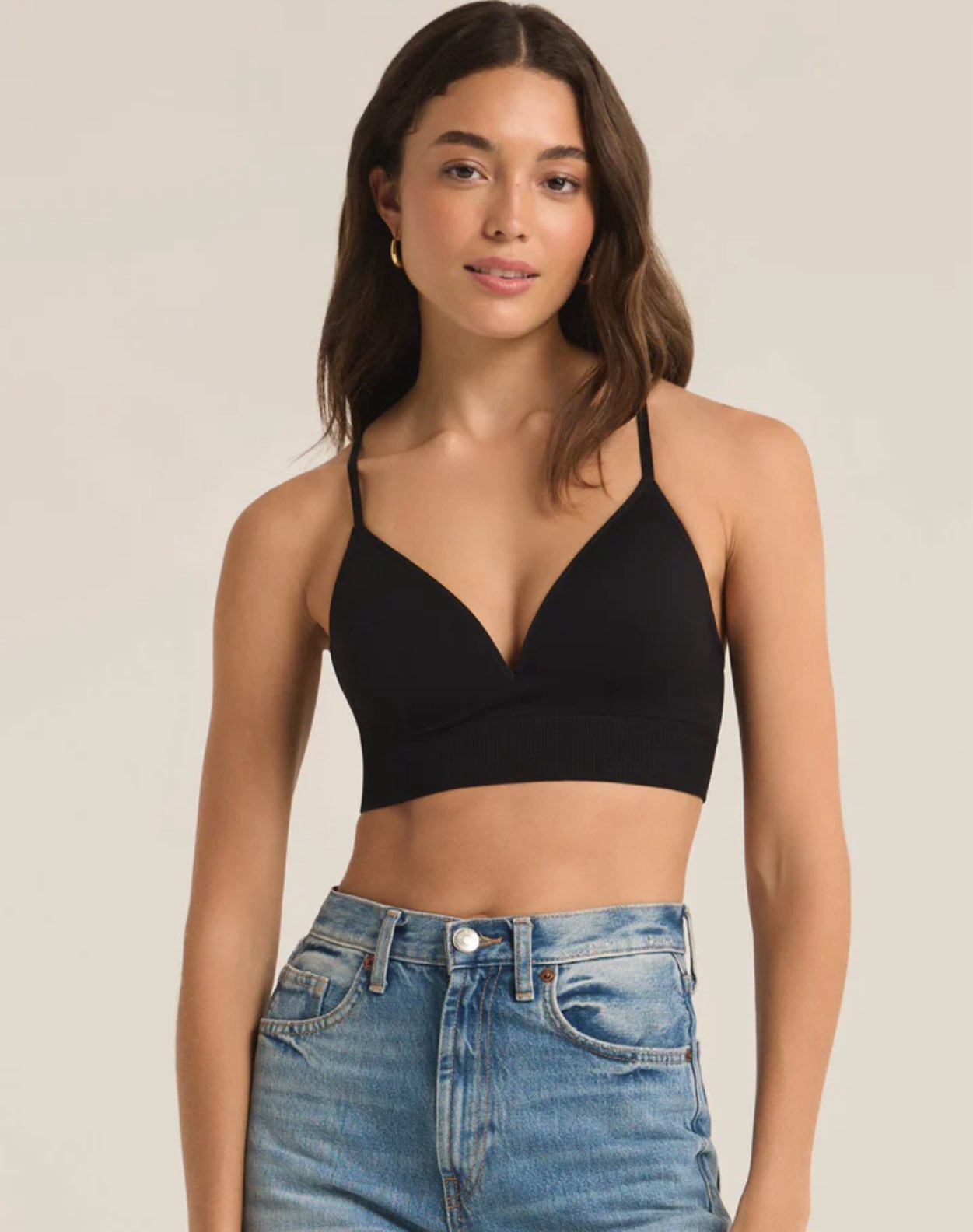 Sophia T-Shirt Bra Black | Z Supply