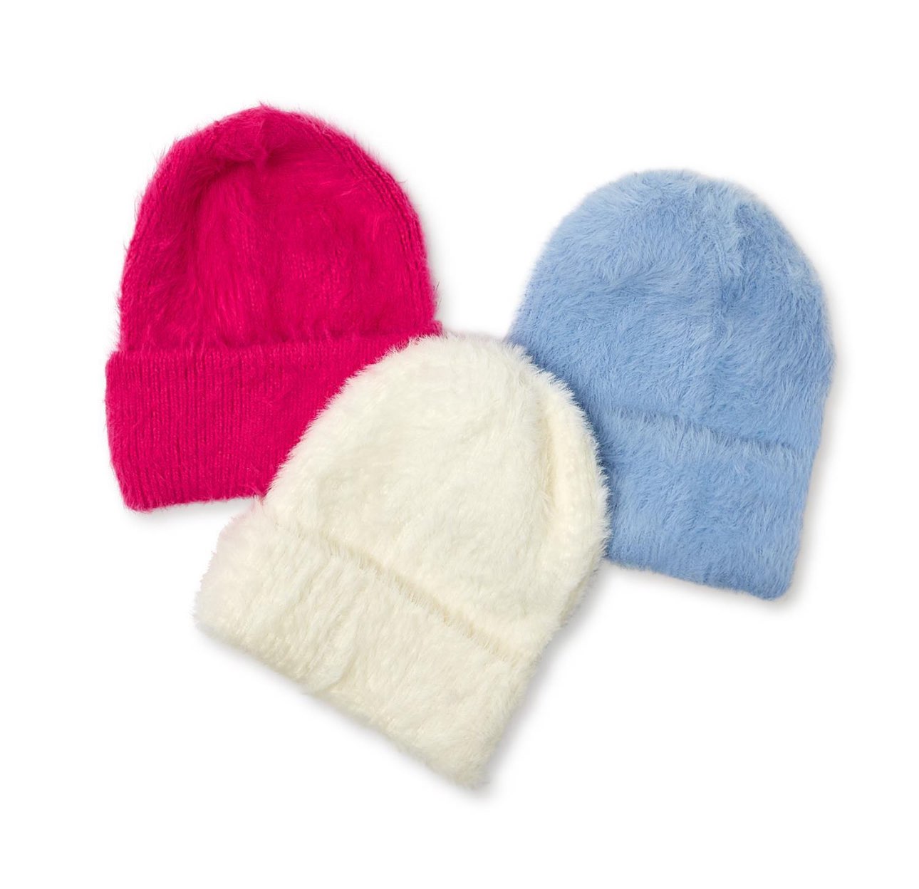 Fuzzy Cuffed Beanie Hat