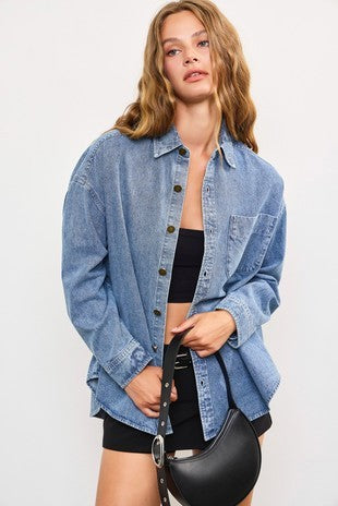 Collins Denim Button Down