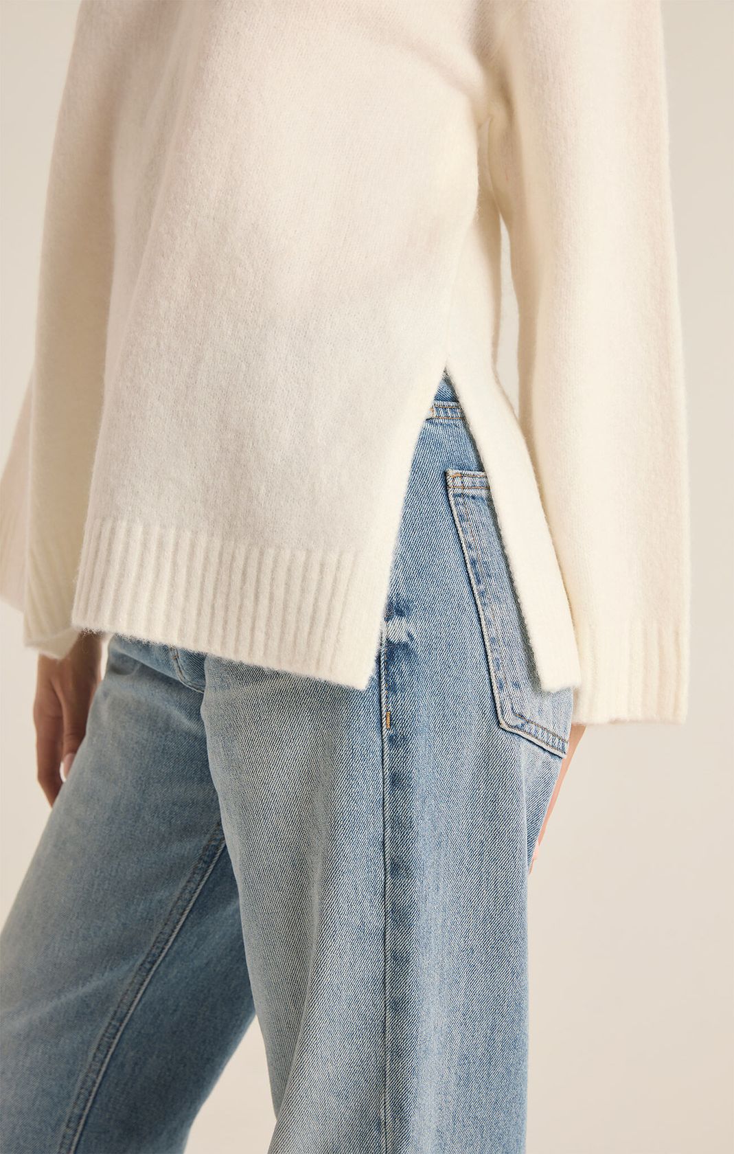 Cream Modern Sweater