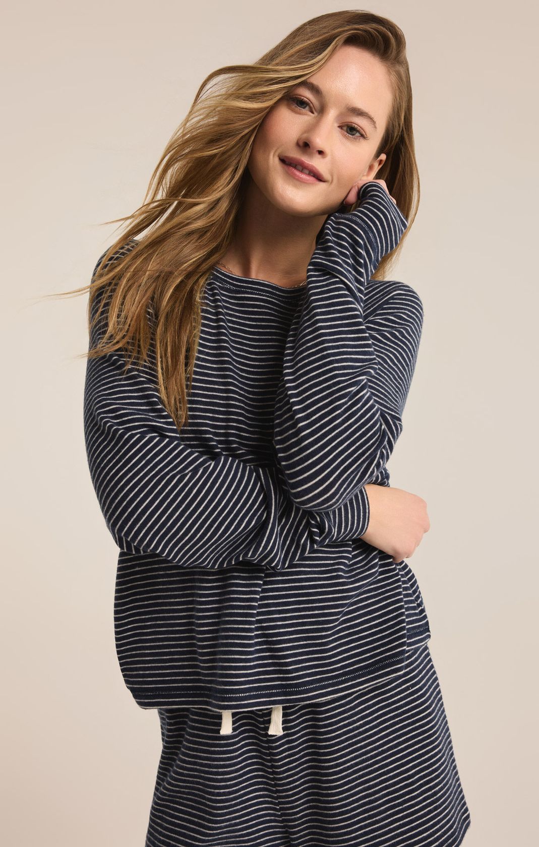 Z Supply Staying In Stripe Pj Top