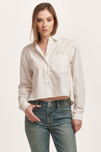 Maribel Crop Button Down