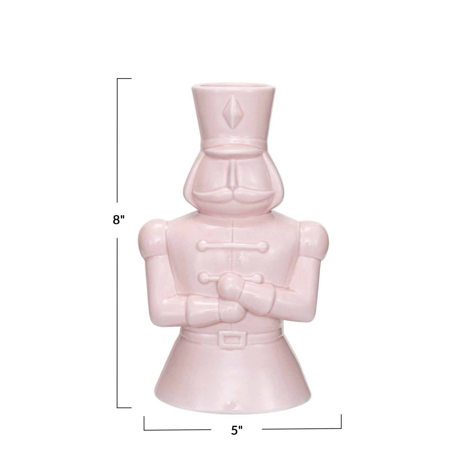 Pink Ceramic Soldier Vase