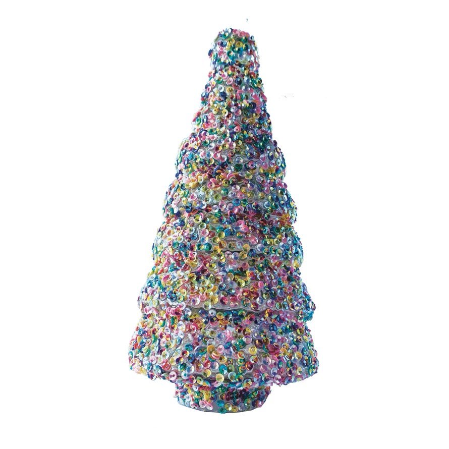 Glass Tree w/ Sequins