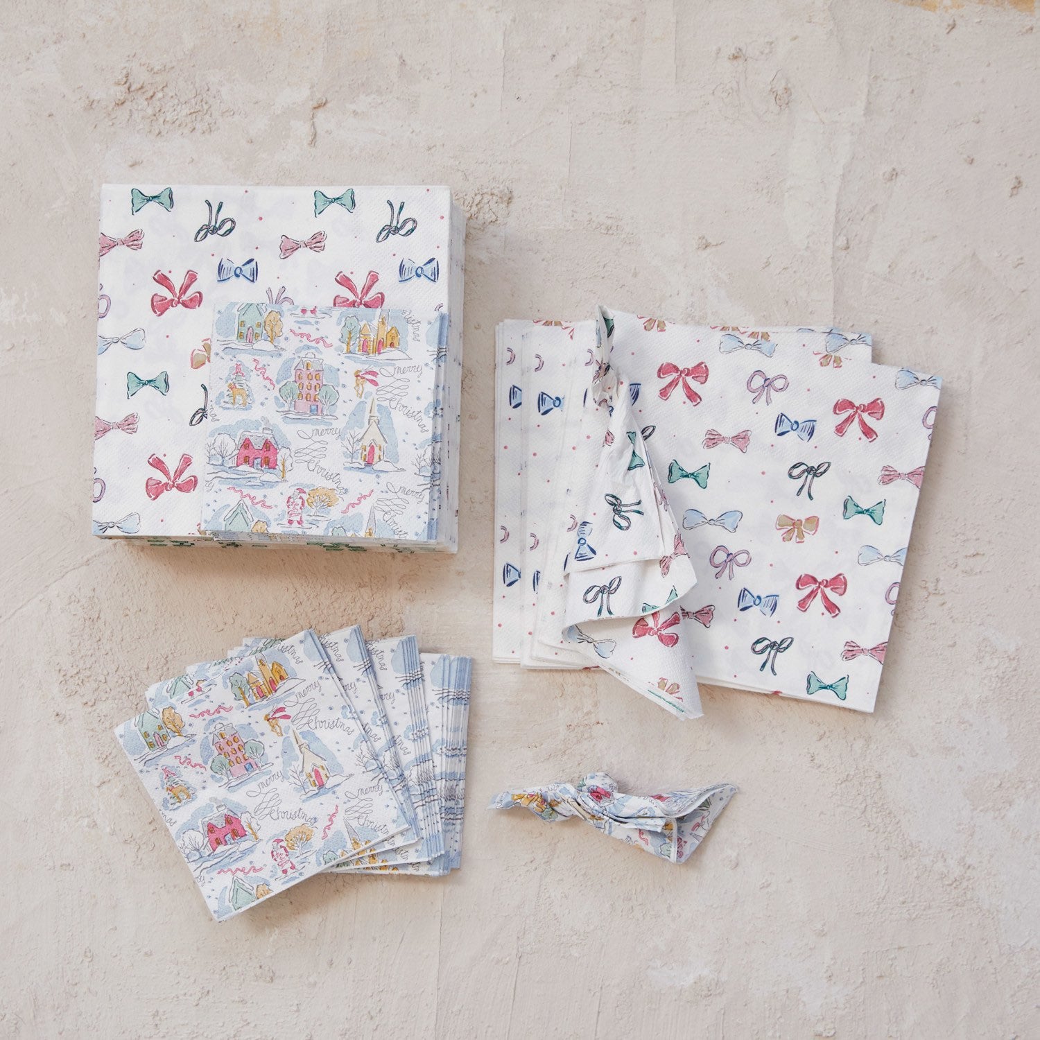 Christmas Bow Napkins