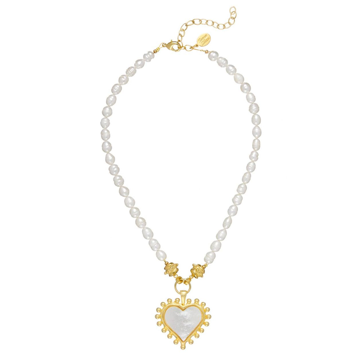 Mother of Pearl Heart Necklace