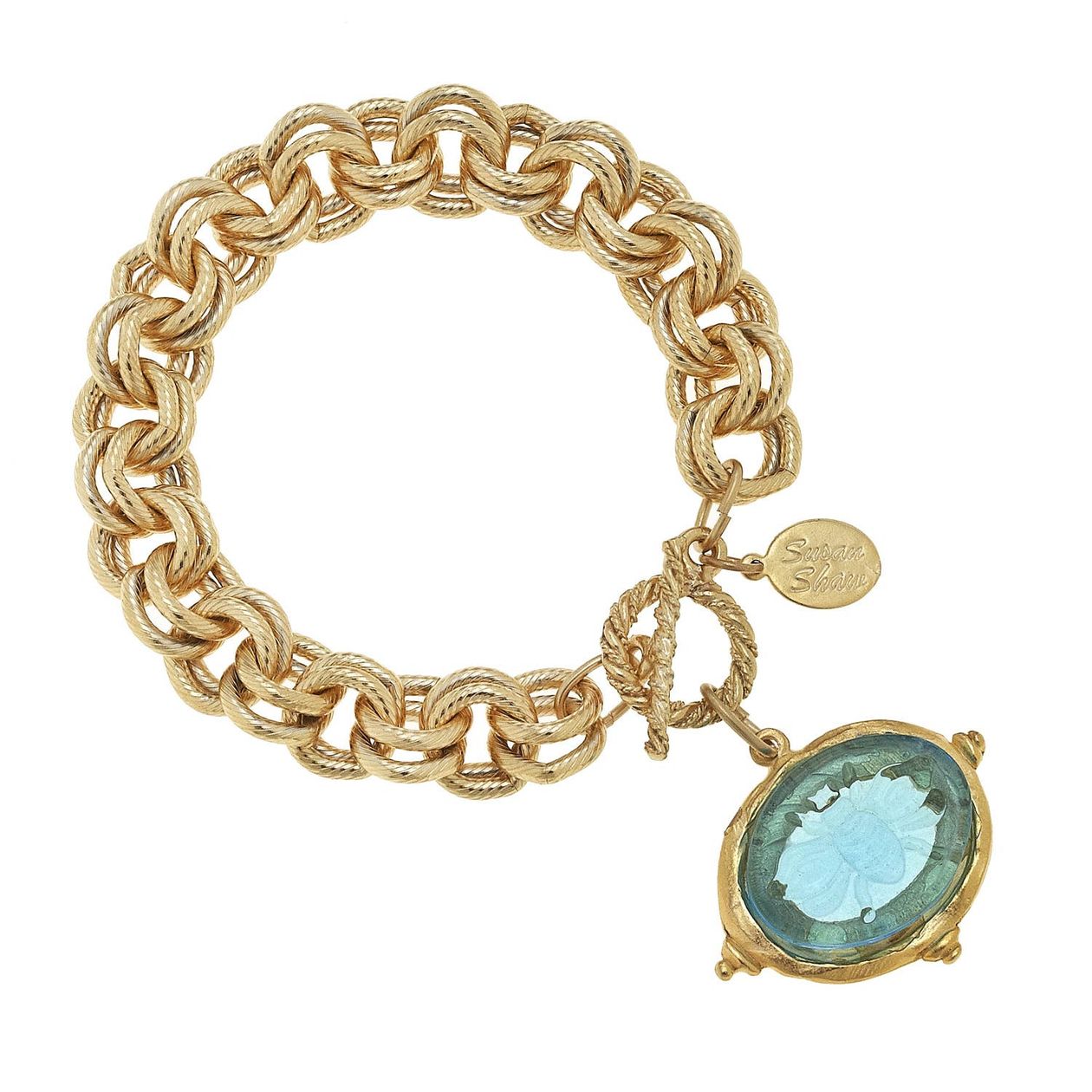 Venetian Glass Bee Chain Bracelet