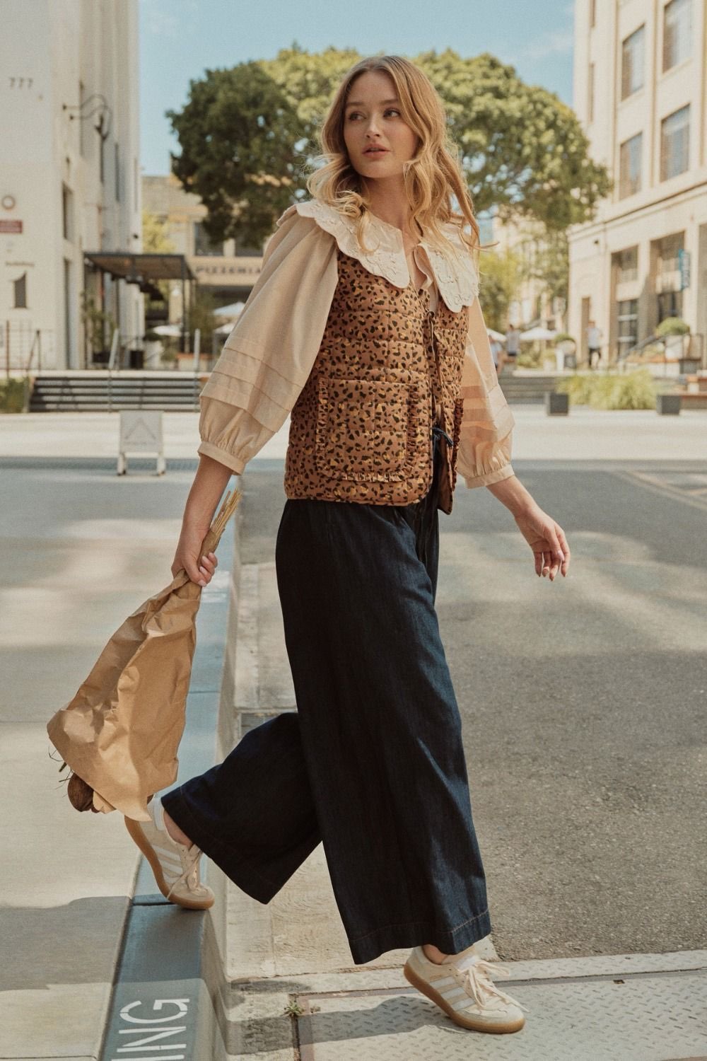 Leopard Tie Vest