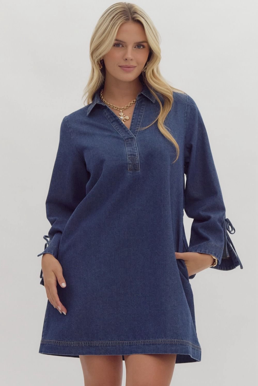 Darcy Denim Tie Dress