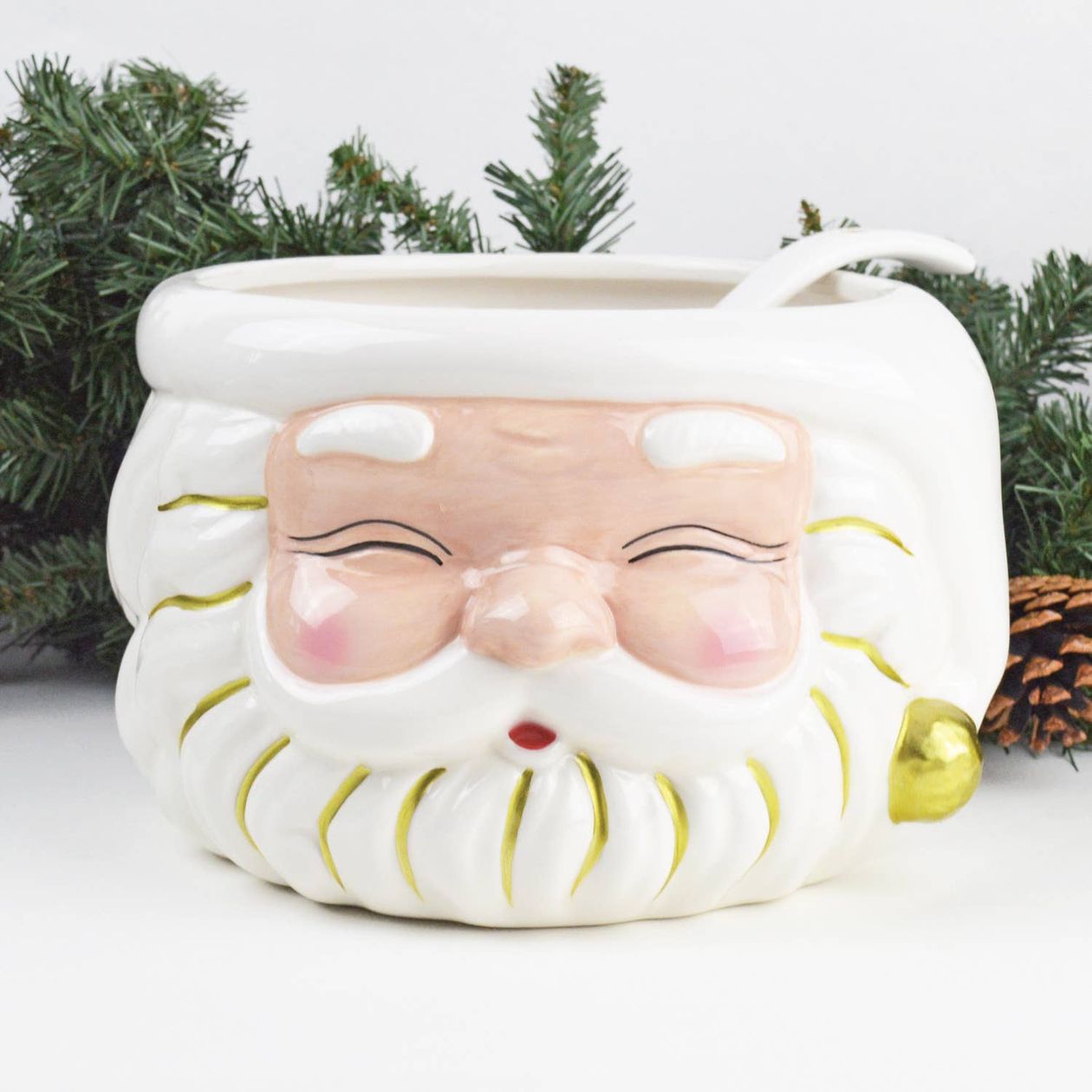 Christmas Santa Punch Bowl Ladle