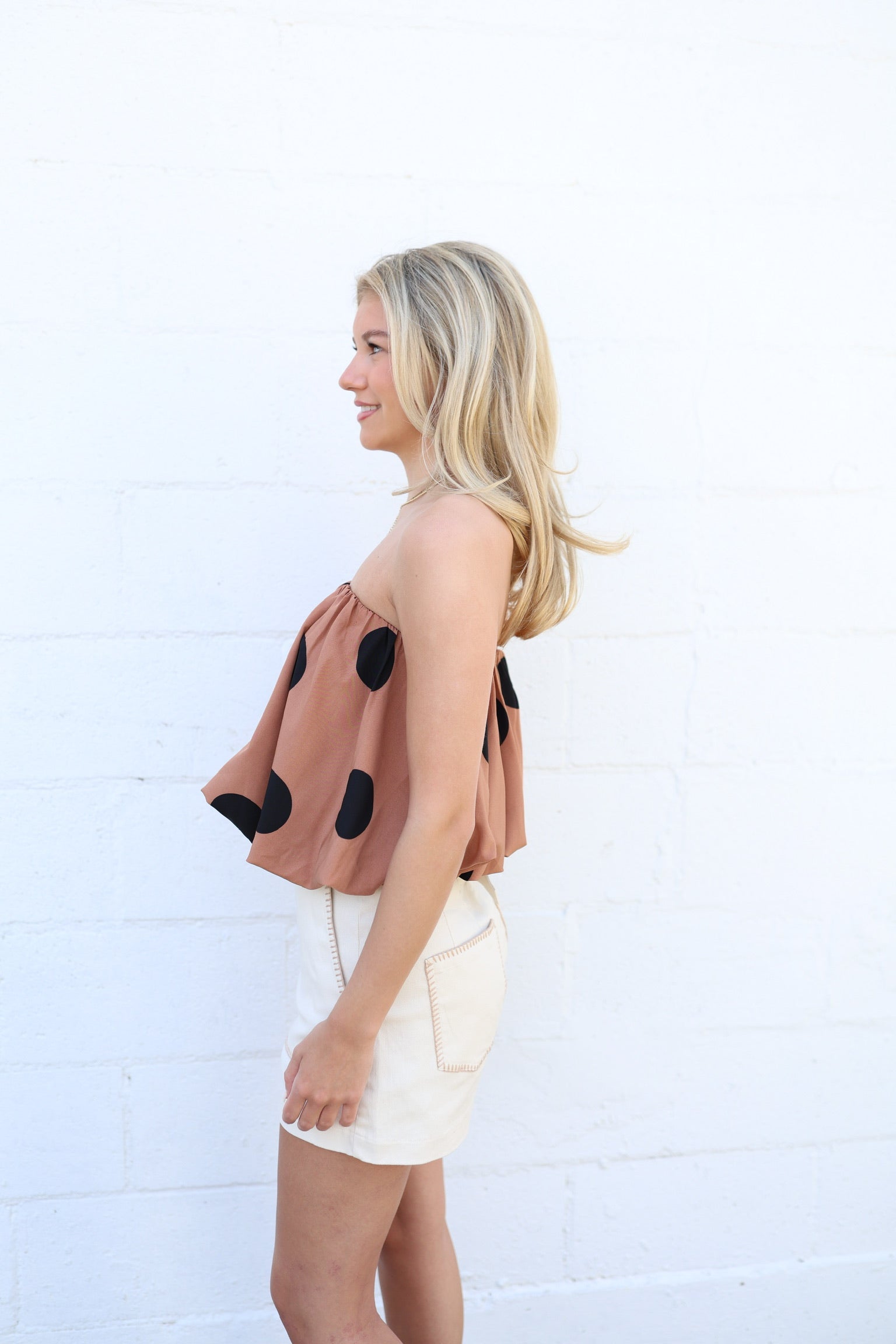 Polka Dot Bubble Top