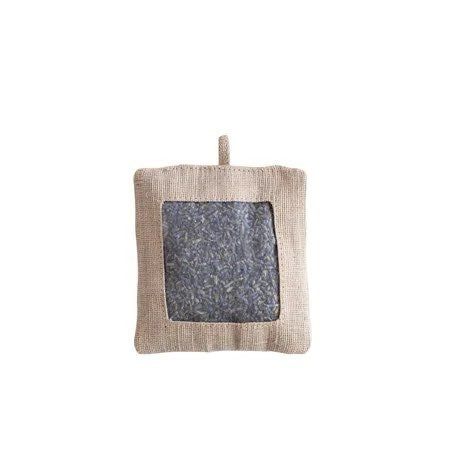 Jute Cotton Sachet Filled w/ Lavender