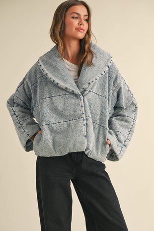 Denim Quilted Jacket